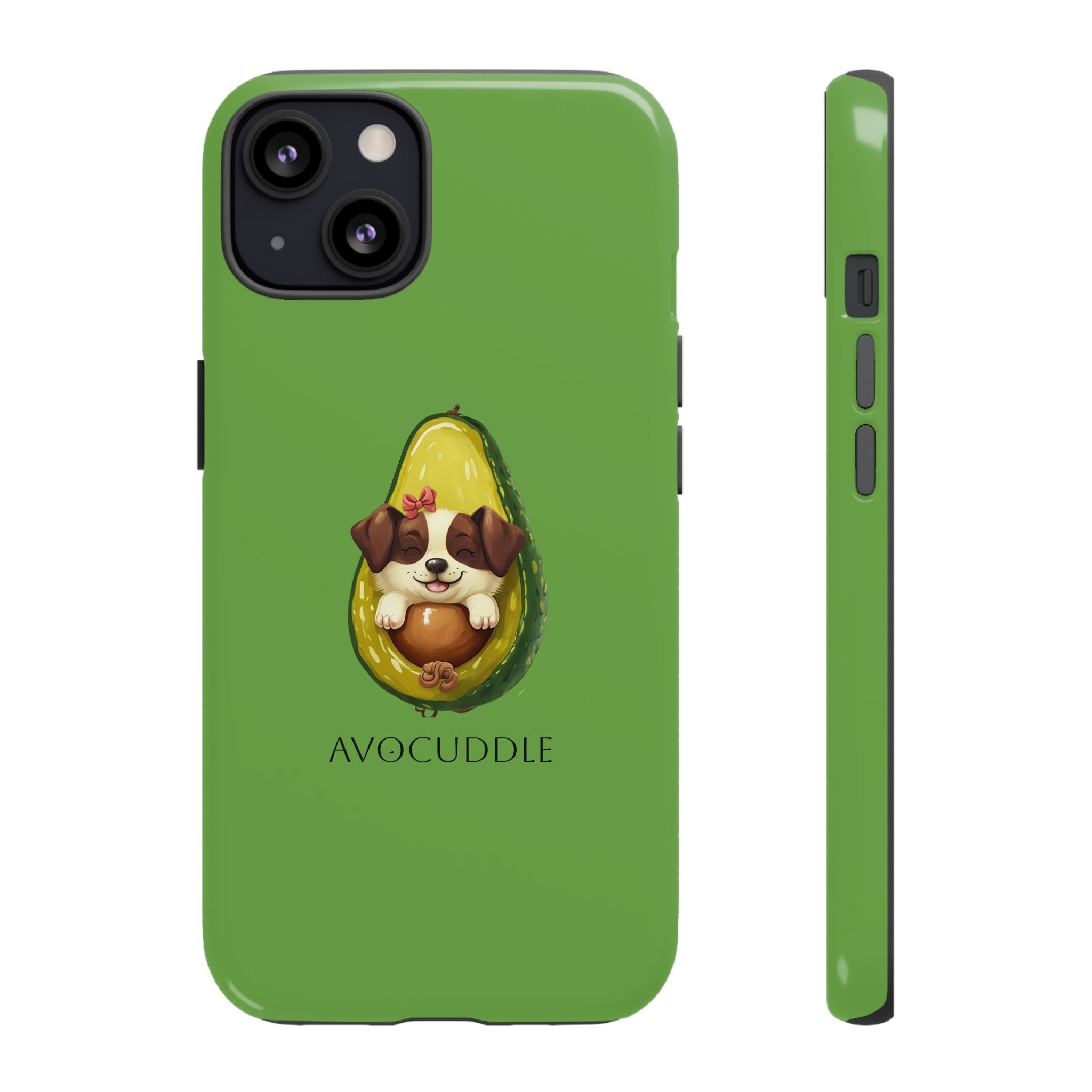 Cute Avocado Dog Phone Case - Pet Lover Gift, Animal Phone Cover, Quirky Accessory, Dog Mom Present, Custom Phone Case