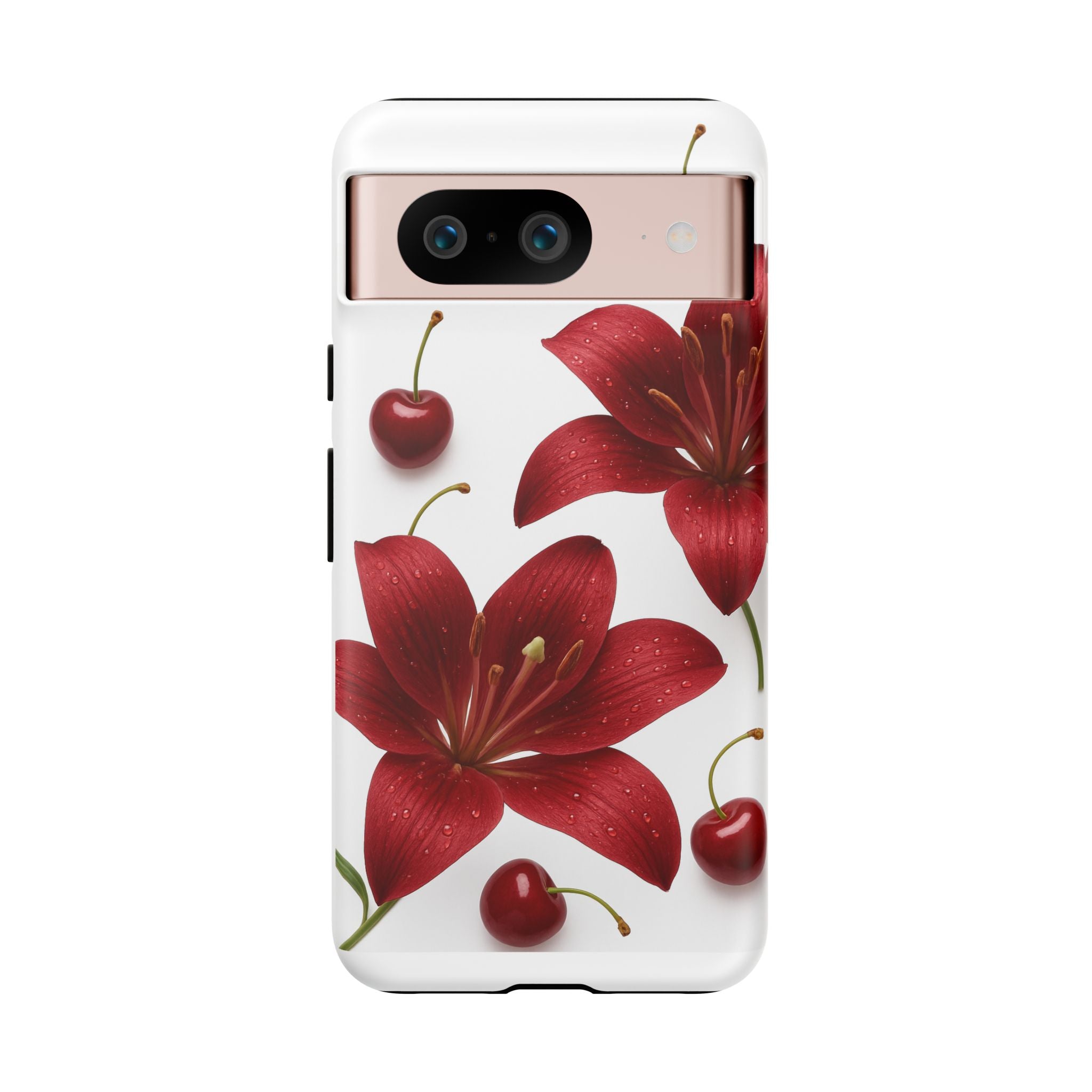 Floral Tough Phone Case, Beautiful Floral Design, Gift for Her, Risk Resistant Cover, Trendy Smartphone Accessory