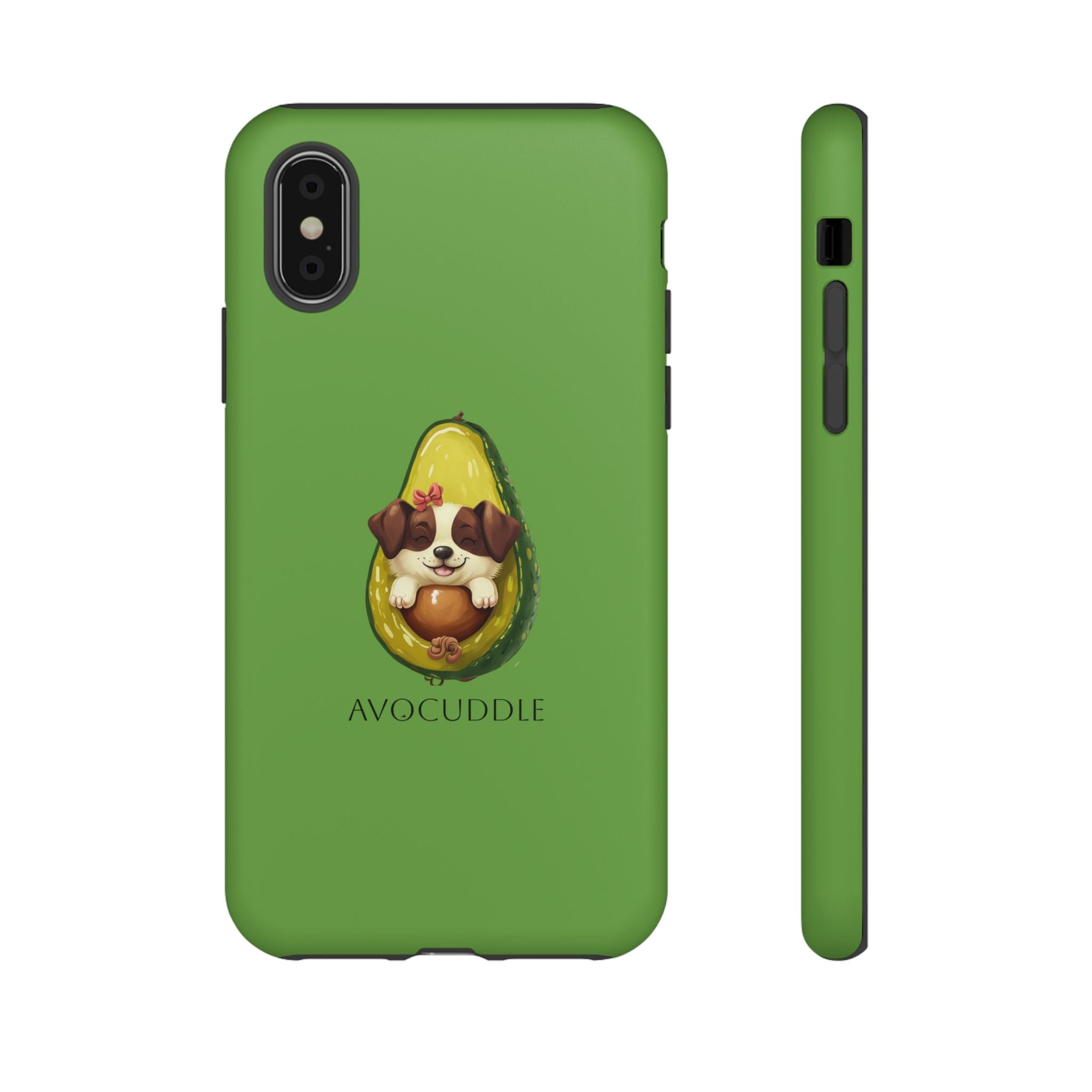 Cute Avocado Dog Phone Case - Pet Lover Gift, Animal Phone Cover, Quirky Accessory, Dog Mom Present, Custom Phone Case