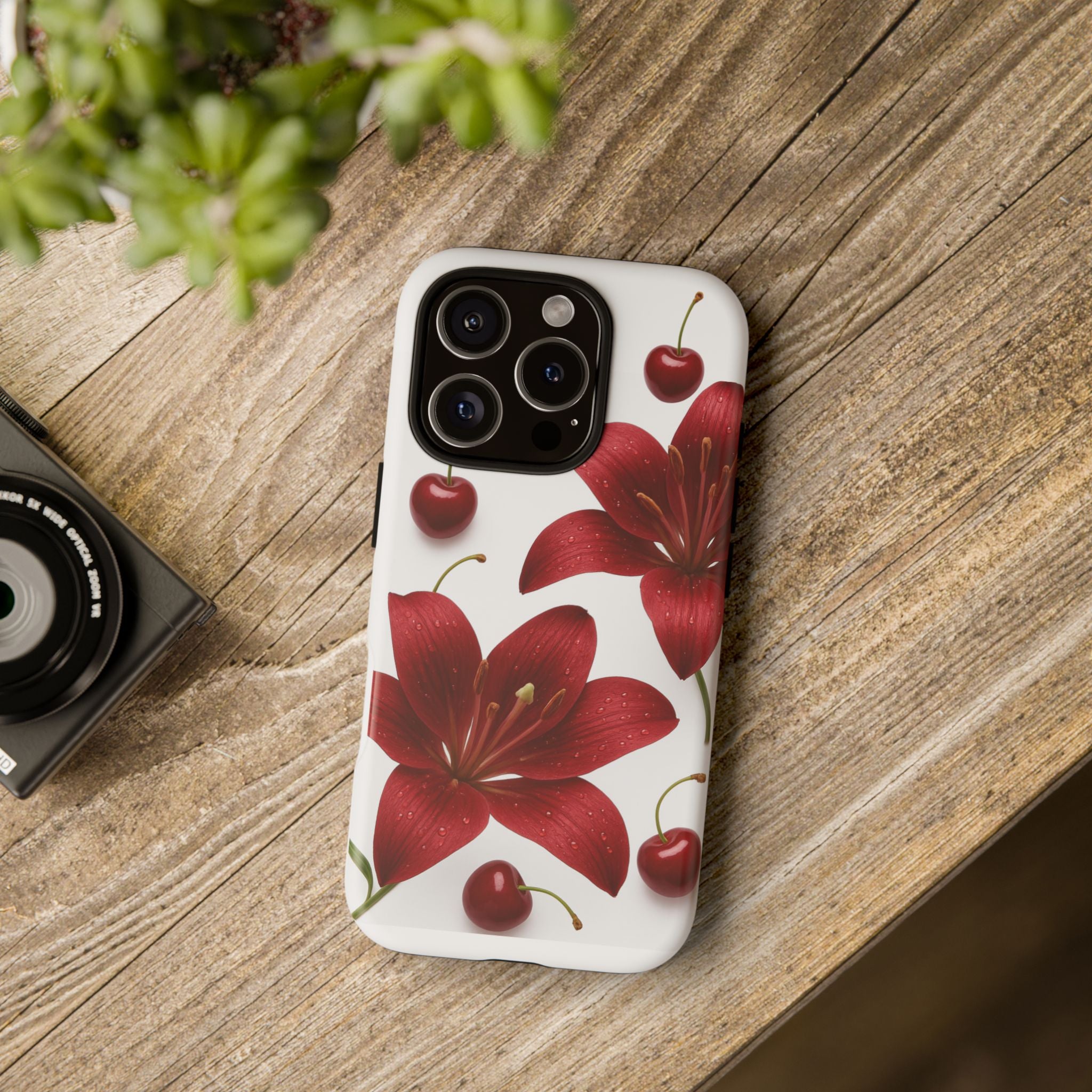 Floral Tough Phone Case, Beautiful Floral Design, Gift for Her, Risk Resistant Cover, Trendy Smartphone Accessory