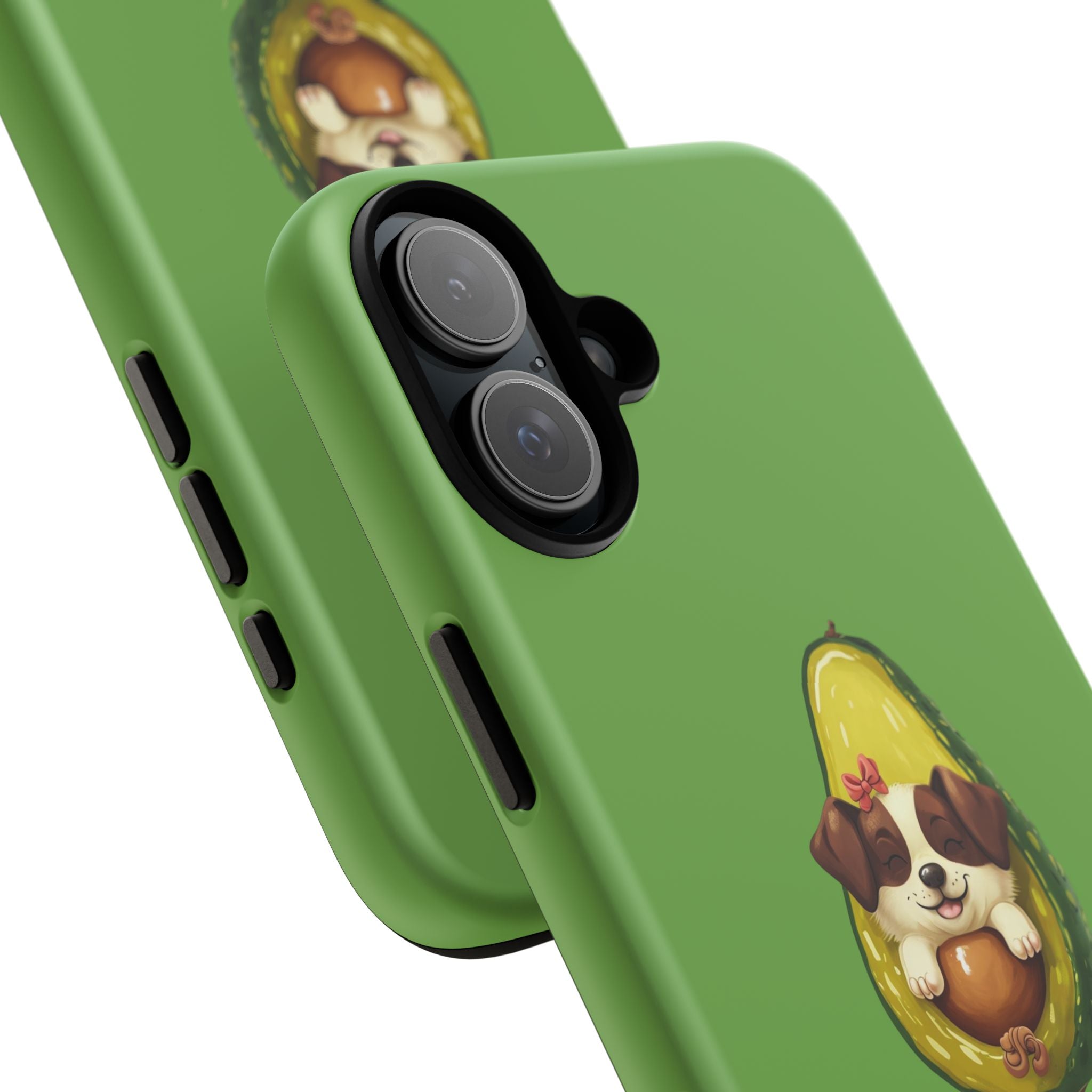 Cute Avocado Dog Phone Case - Pet Lover Gift, Animal Phone Cover, Quirky Accessory, Dog Mom Present, Custom Phone Case