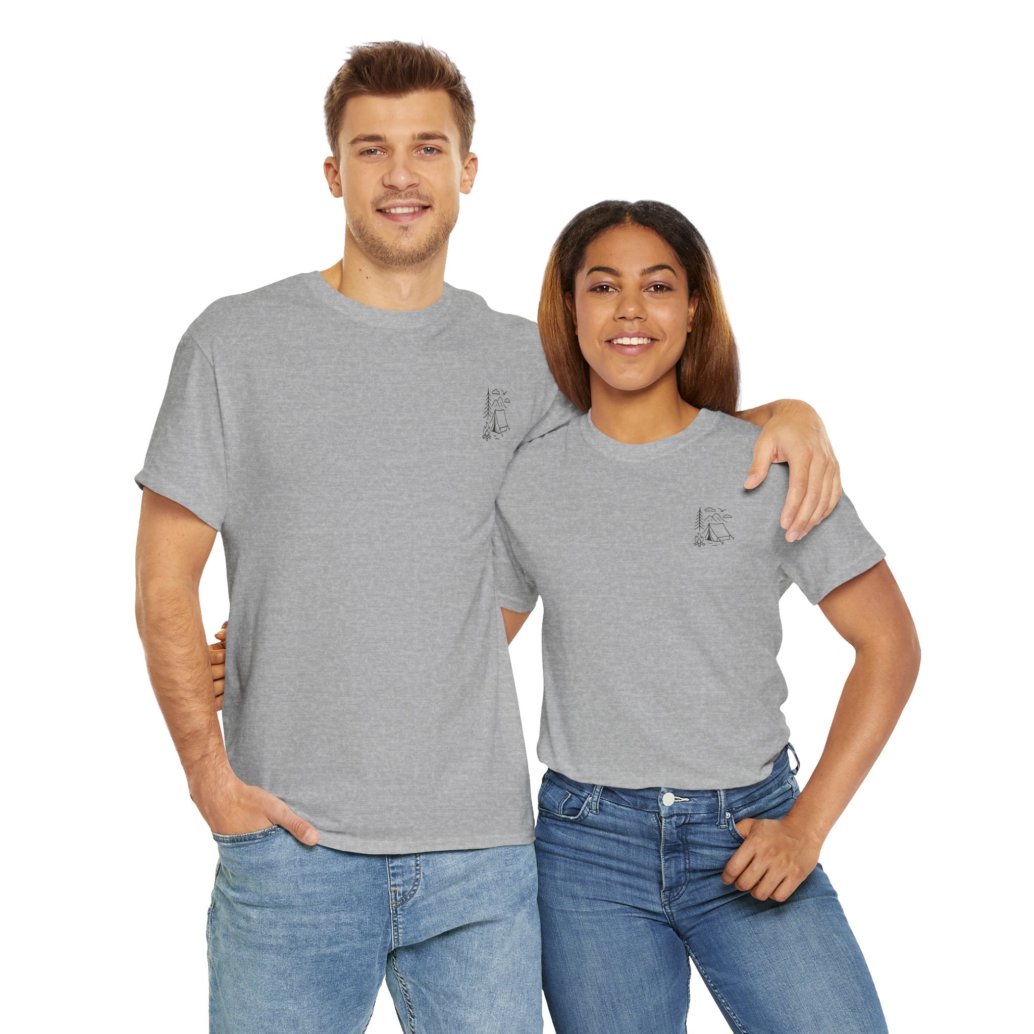 Camping Country Wild West Life Tee, Unisex Heavy Cotton T-Shirt, Adventure Shirt, Outdoor Apparel, Nature Lover Gift, Festival Wear
