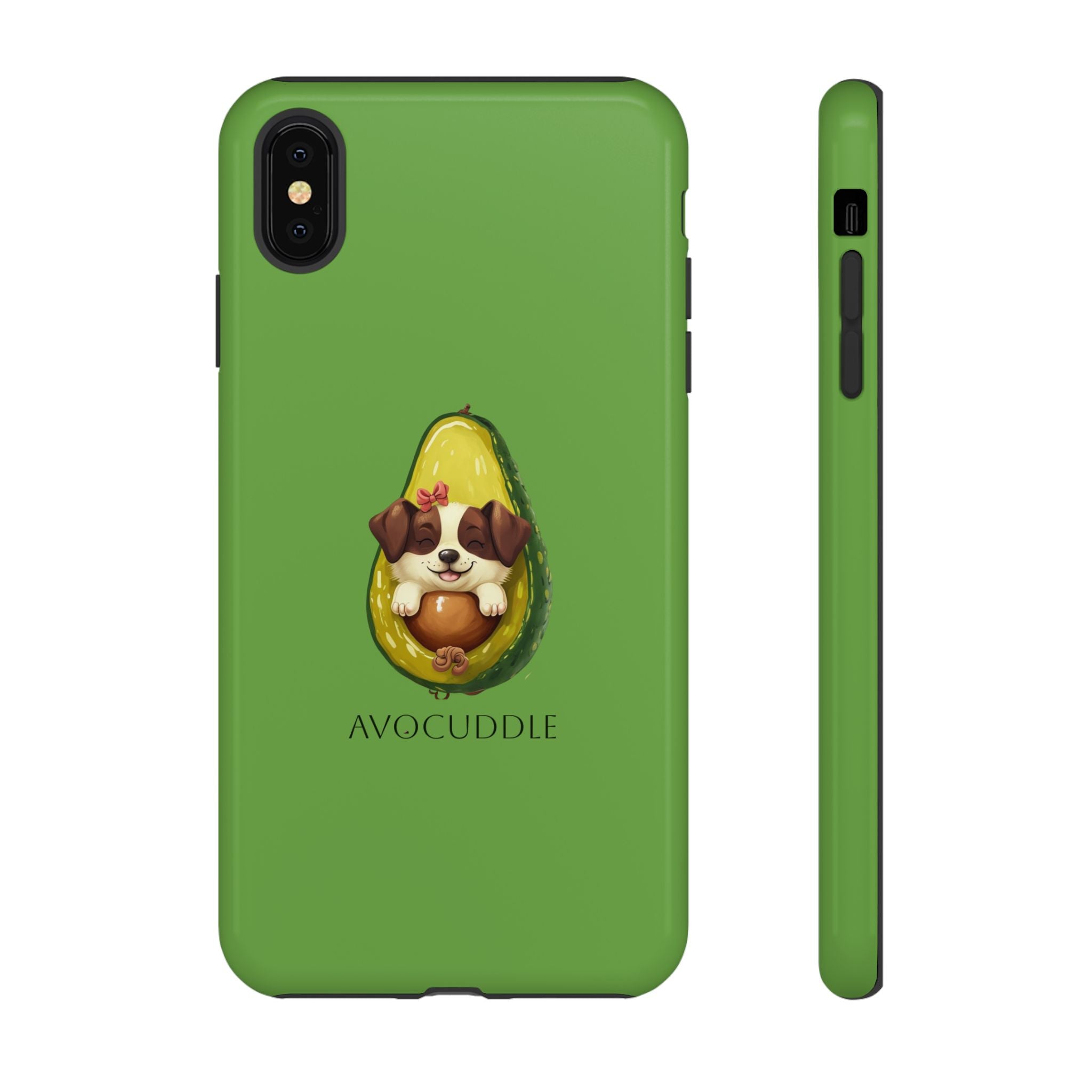 Cute Avocado Dog Phone Case - Pet Lover Gift, Animal Phone Cover, Quirky Accessory, Dog Mom Present, Custom Phone Case