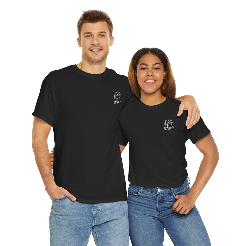 Camping Country Wild West Life Tee, Unisex Heavy Cotton T-Shirt, Adventure Shirt, Outdoor Apparel, Nature Lover Gift, Festival Wear