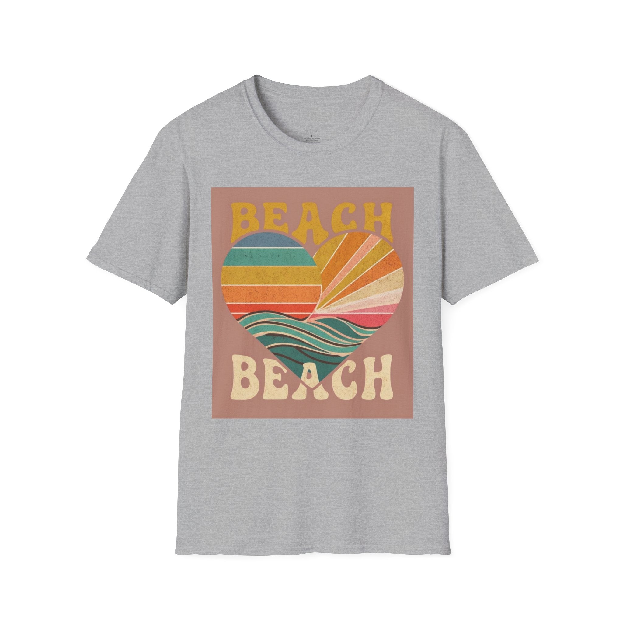 Beach Vibes T-Shirt, Summer Beach Shirt, Cute Beachwear, Vacation Tee, Ocean Lover Gift, Turtle Graphic Tee