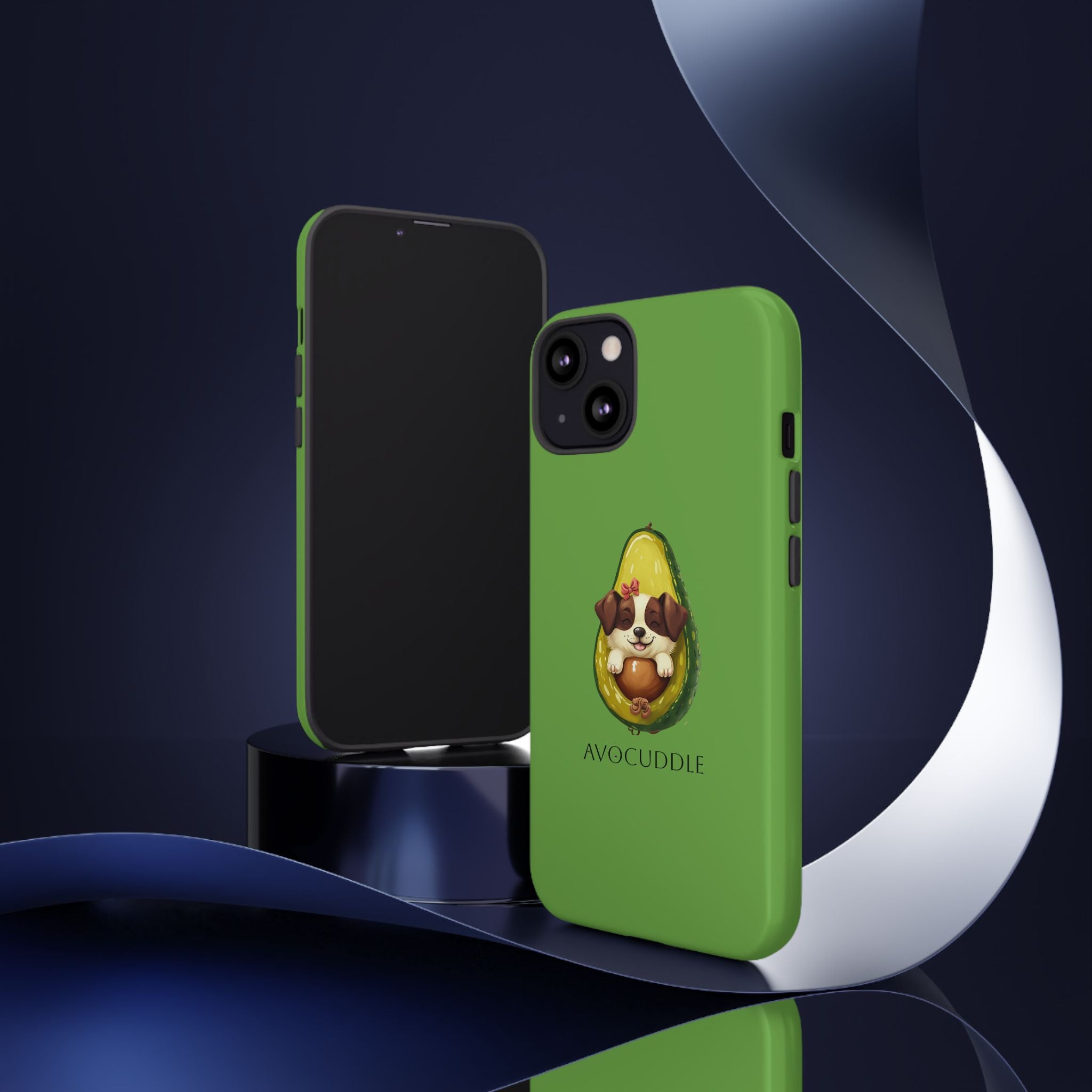 Cute Avocado Dog Phone Case - Pet Lover Gift, Animal Phone Cover, Quirky Accessory, Dog Mom Present, Custom Phone Case
