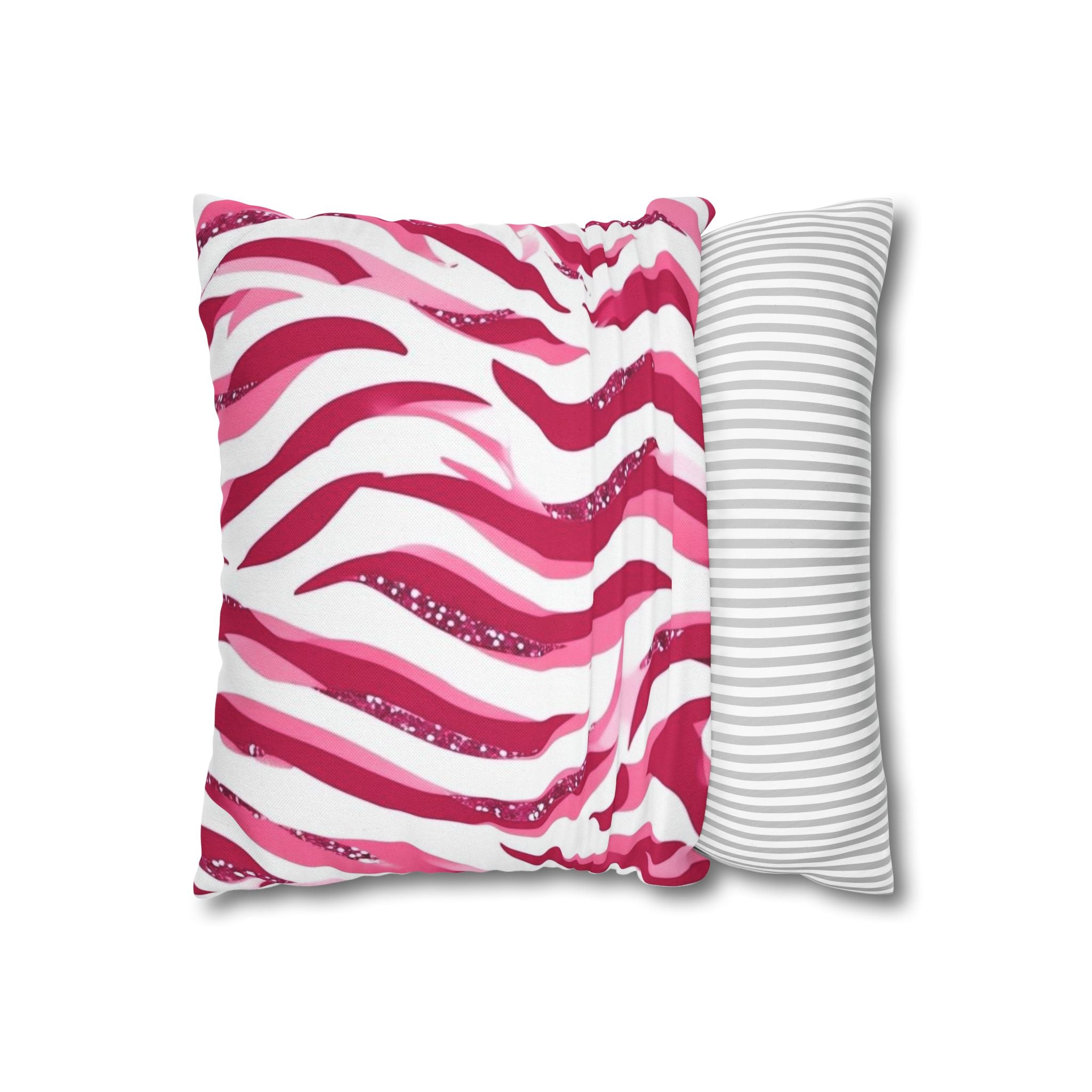 Vibrant Zebra Print Pillowcase, Home Decor, Couch Accent, Gift for Her, Animal Print Decor