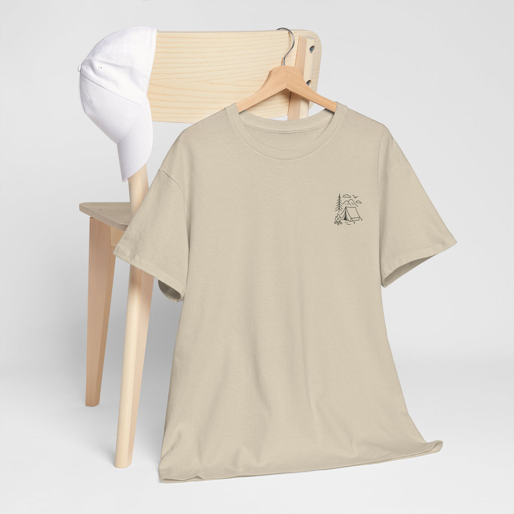 Camping Country Wild West Life Tee, Unisex Heavy Cotton T-Shirt, Adventure Shirt, Outdoor Apparel, Nature Lover Gift, Festival Wear