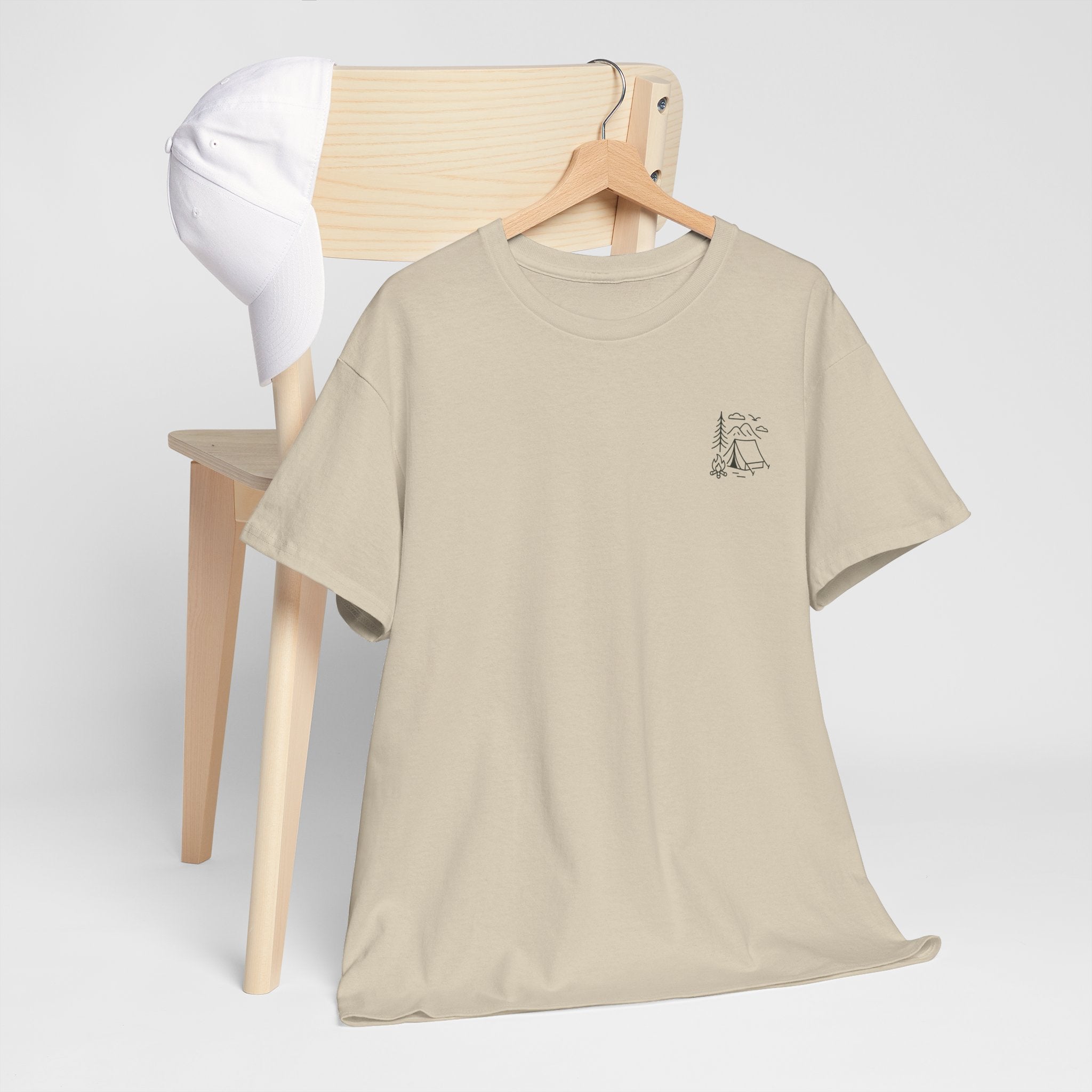Camping Country Wild West Life Tee, Unisex Heavy Cotton T-Shirt, Adventure Shirt, Outdoor Apparel, Nature Lover Gift, Festival Wear