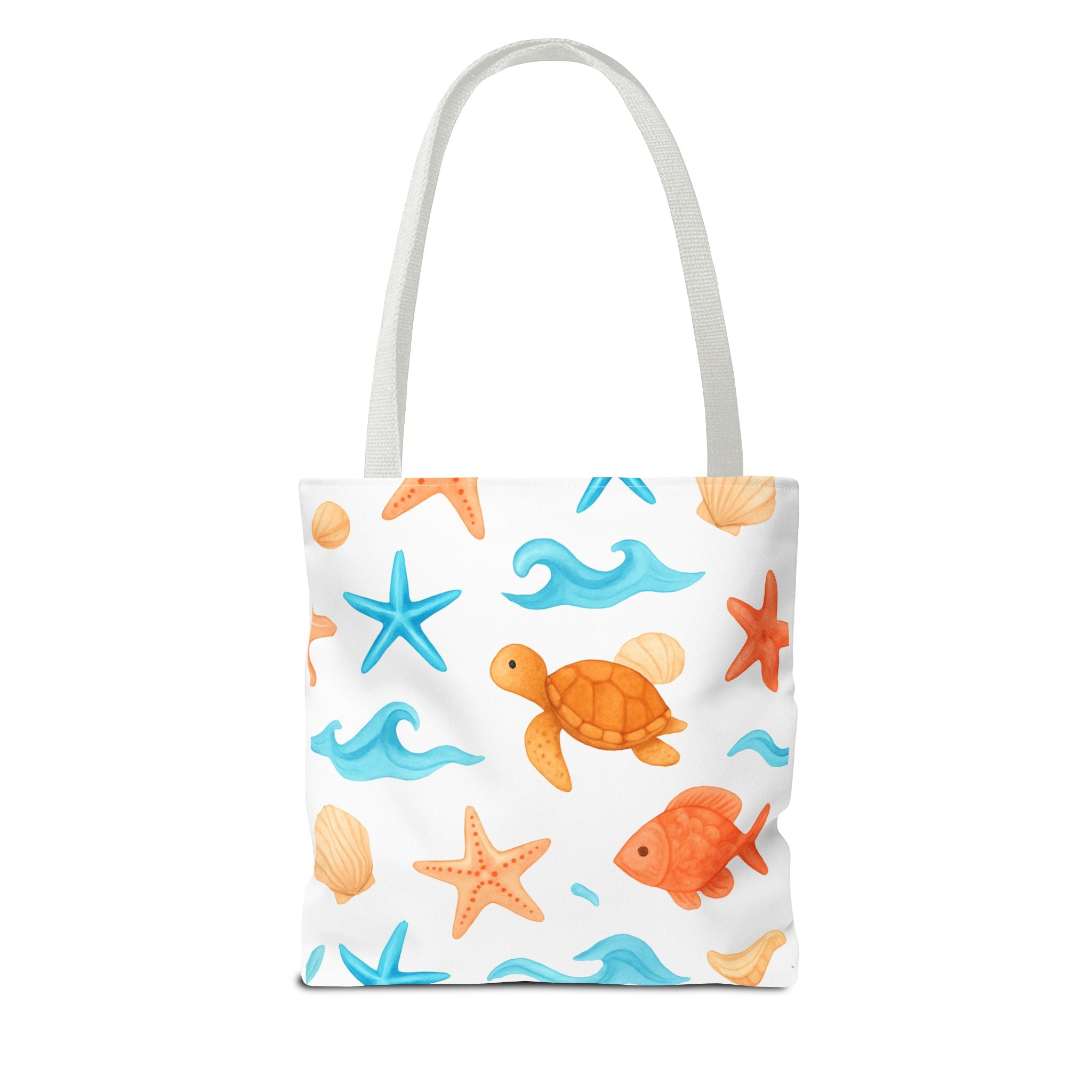 Ocean-Themed Tote Bag - Cute Beach Bag, Summer Accessories, Gift for Ocean Lovers, Lightweight Carryall, Summer Shopping Bag