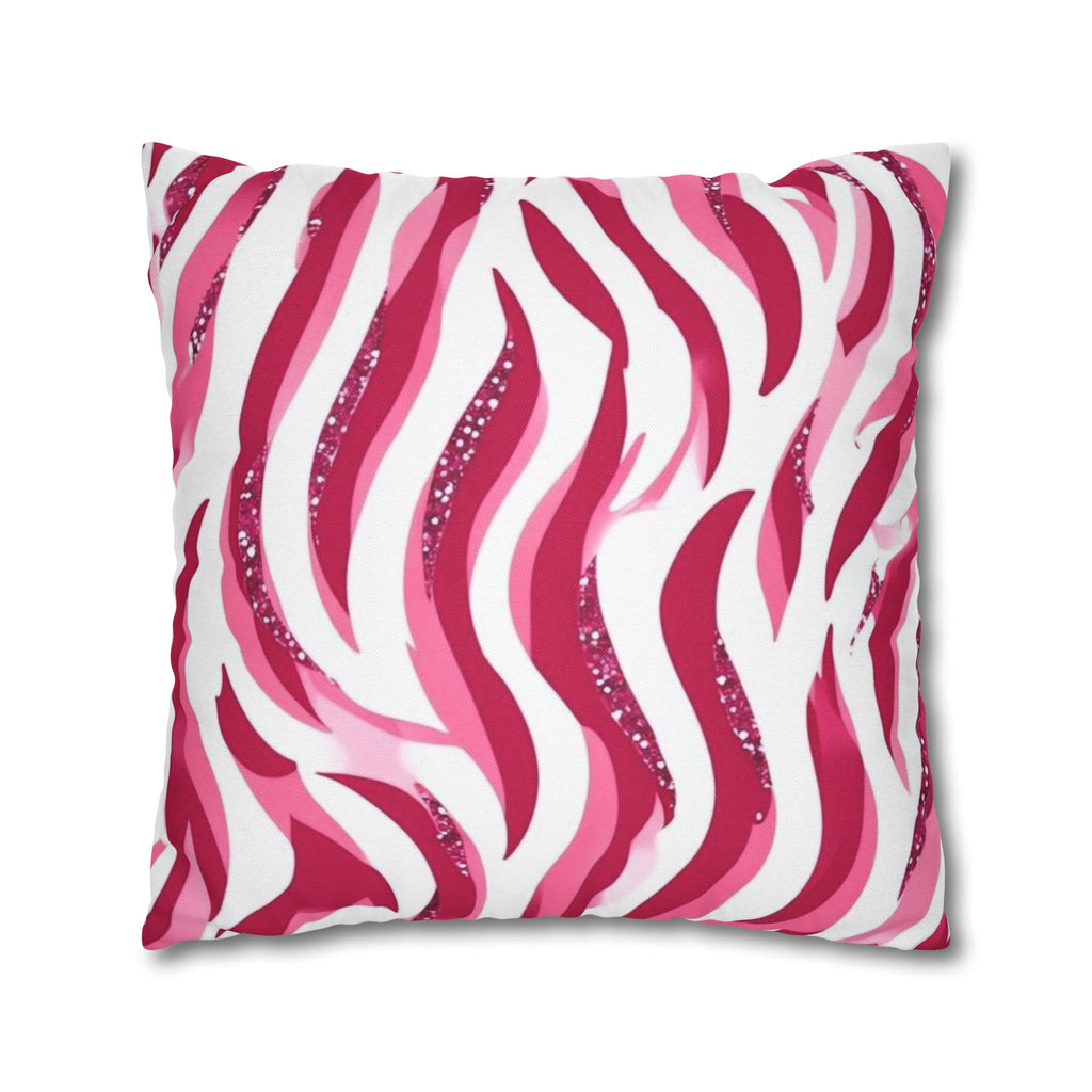 Vibrant Zebra Print Pillowcase, Home Decor, Couch Accent, Gift for Her, Animal Print Decor