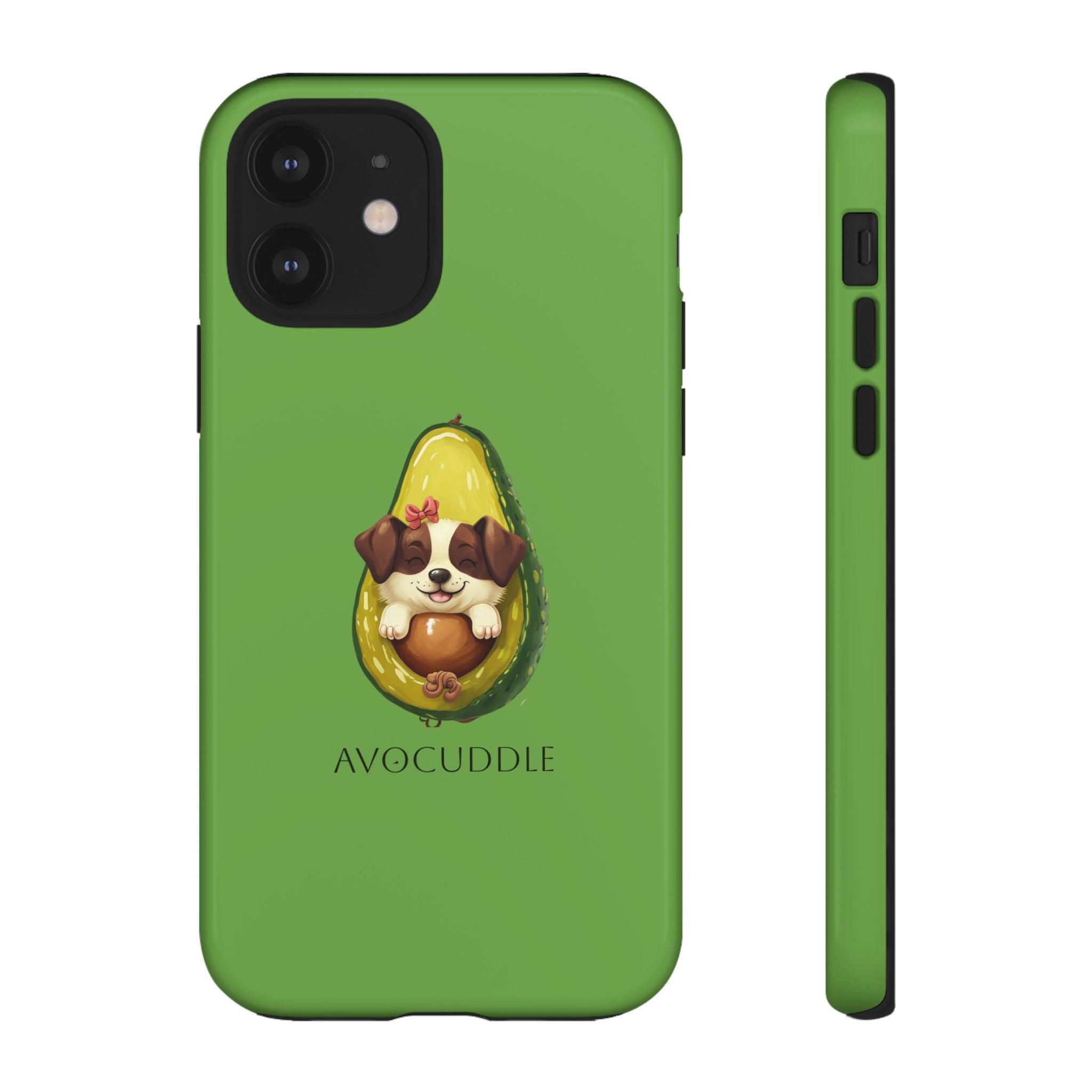 Cute Avocado Dog Phone Case - Pet Lover Gift, Animal Phone Cover, Quirky Accessory, Dog Mom Present, Custom Phone Case