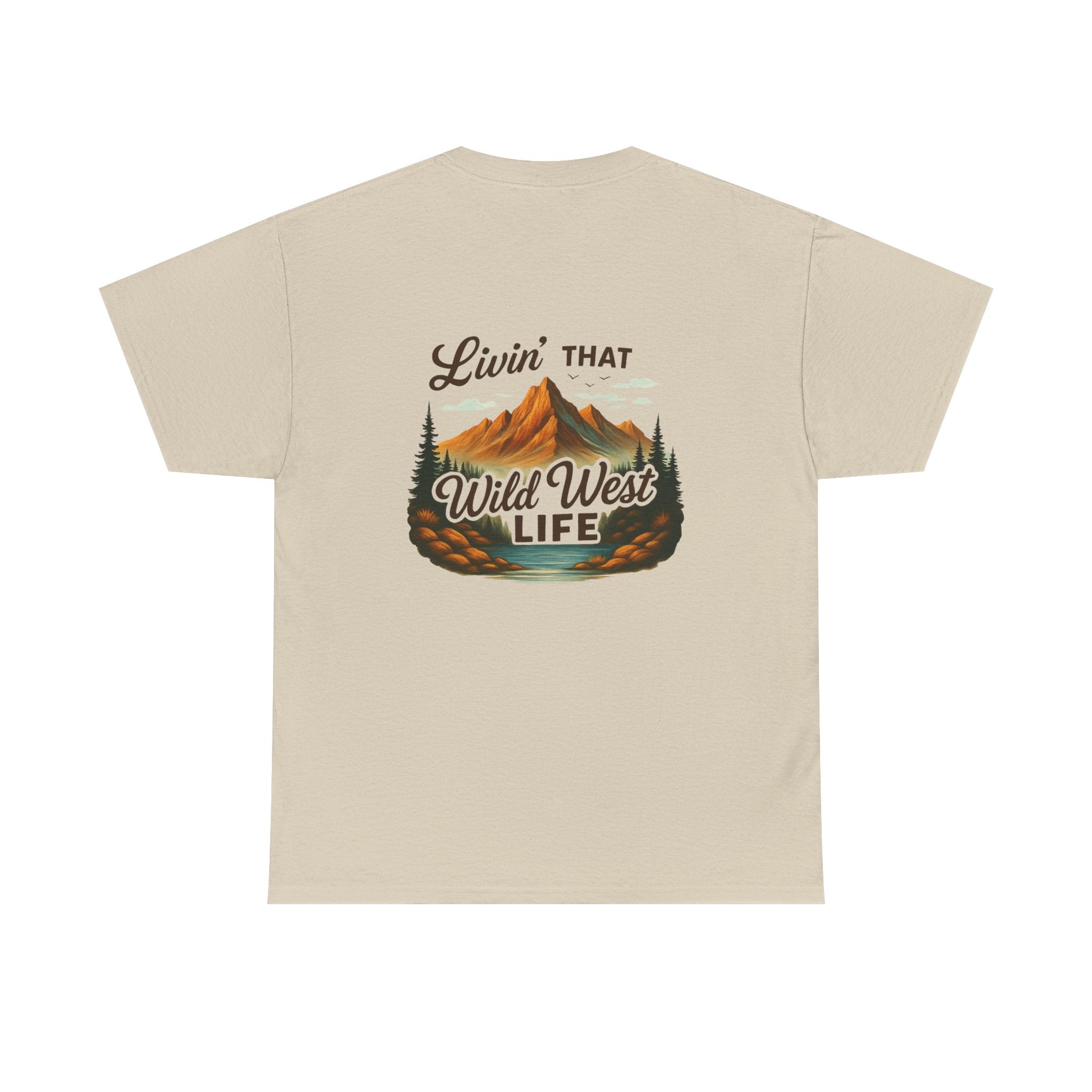 Camping Country Wild West Life Tee, Unisex Heavy Cotton T-Shirt, Adventure Shirt, Outdoor Apparel, Nature Lover Gift, Festival Wear