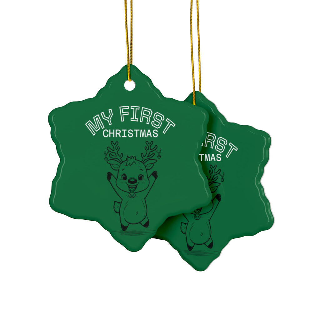 Ceramic Ornaments - Baby's First Christmas Set