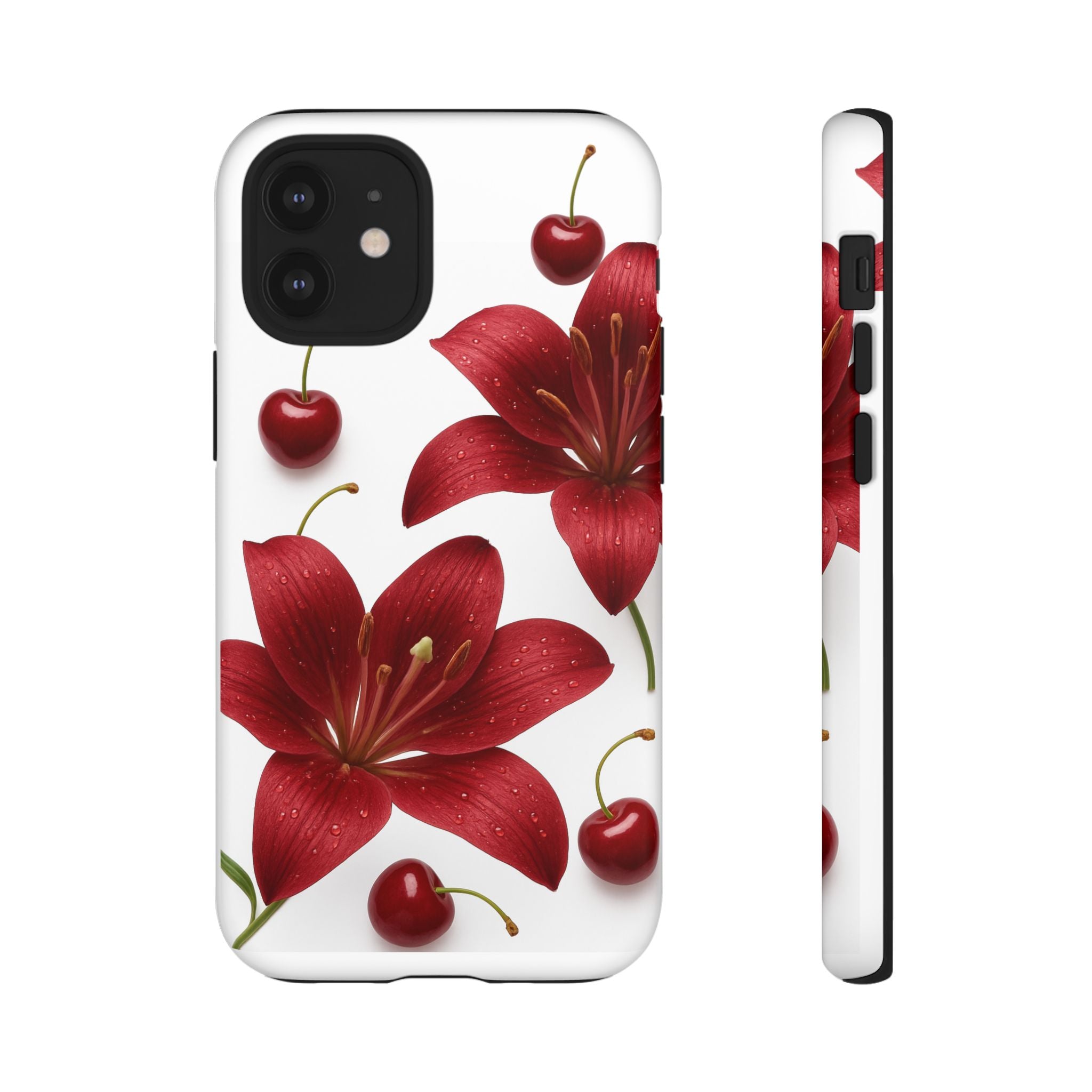 Floral Tough Phone Case, Beautiful Floral Design, Gift for Her, Risk Resistant Cover, Trendy Smartphone Accessory