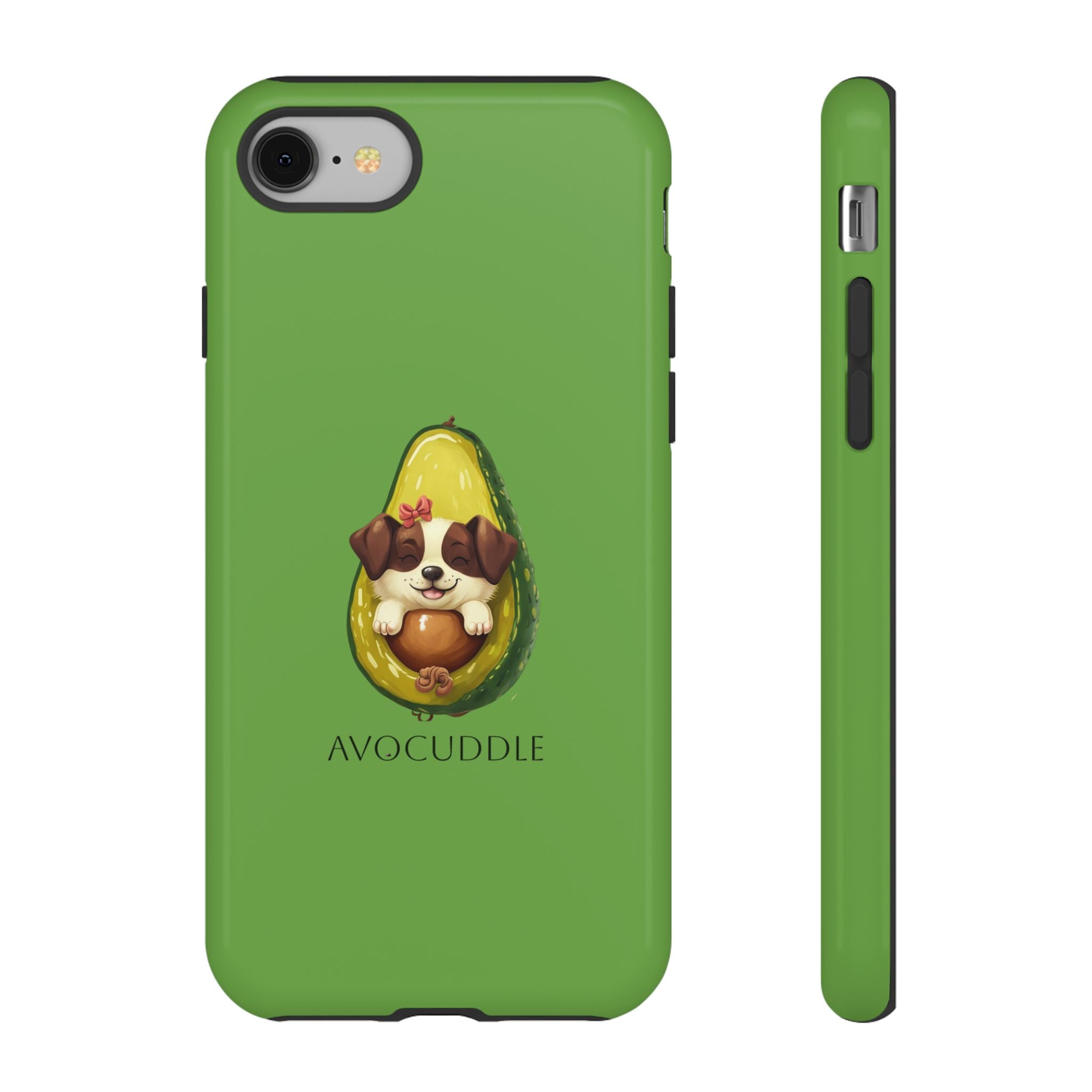 Cute Avocado Dog Phone Case - Pet Lover Gift, Animal Phone Cover, Quirky Accessory, Dog Mom Present, Custom Phone Case