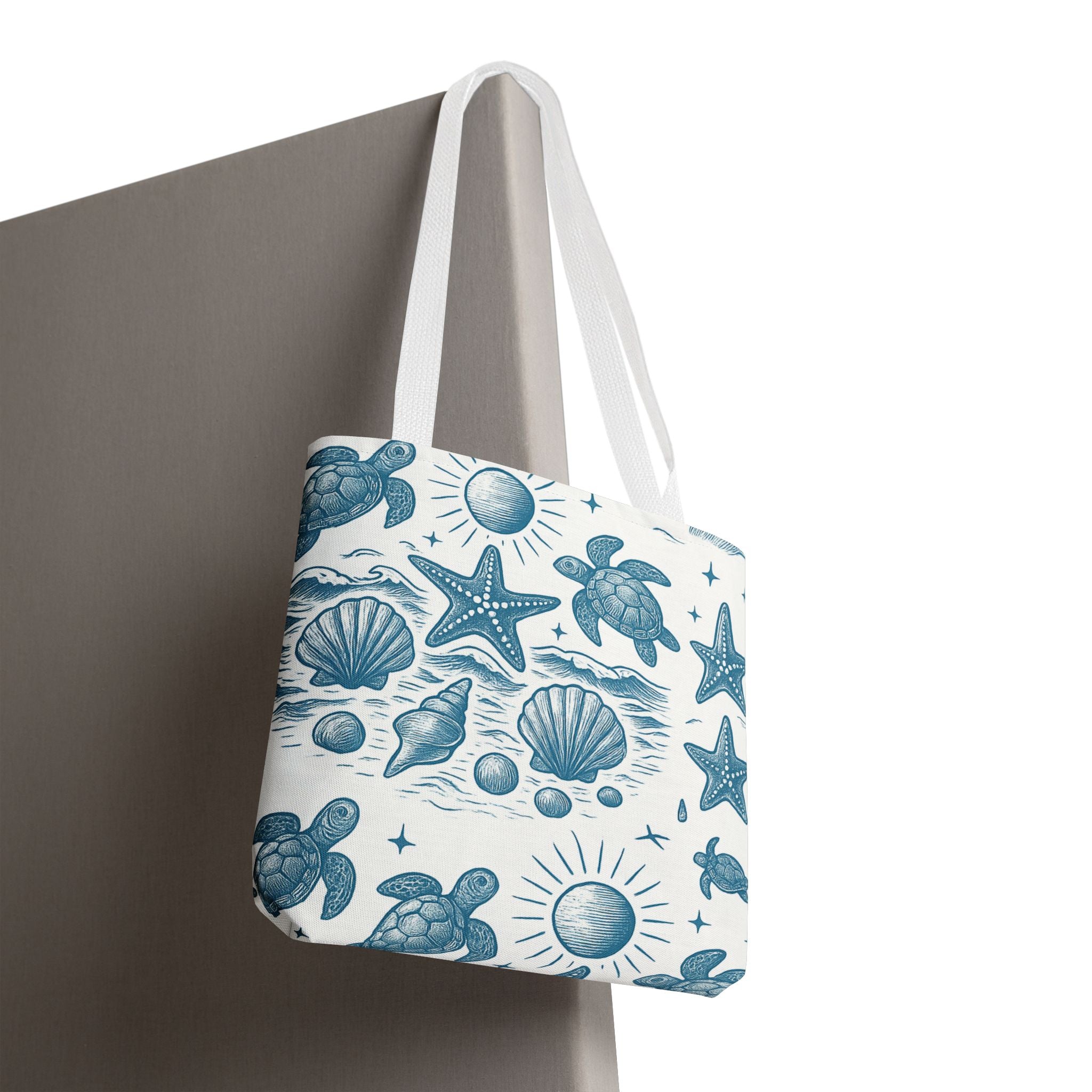 Ocean-Inspired Tote Bag, Beach Bag, Reusable Shopping Tote, Gifts for Ocean Lovers, Summer Accessory, Eco-Friendly Fashion