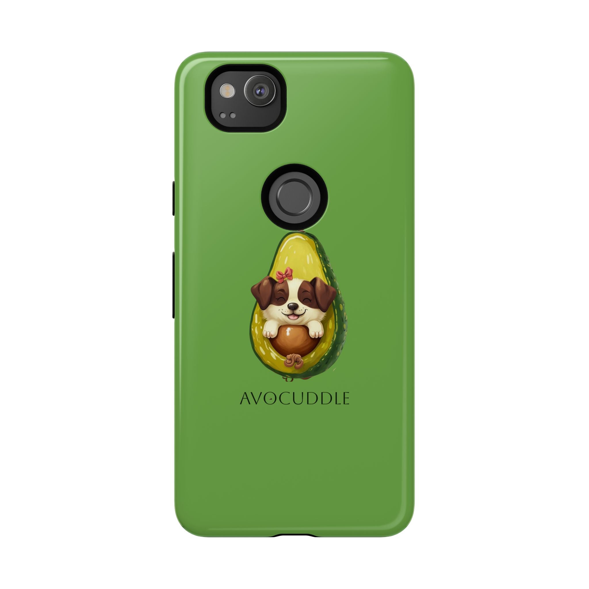 Cute Avocado Dog Phone Case - Pet Lover Gift, Animal Phone Cover, Quirky Accessory, Dog Mom Present, Custom Phone Case