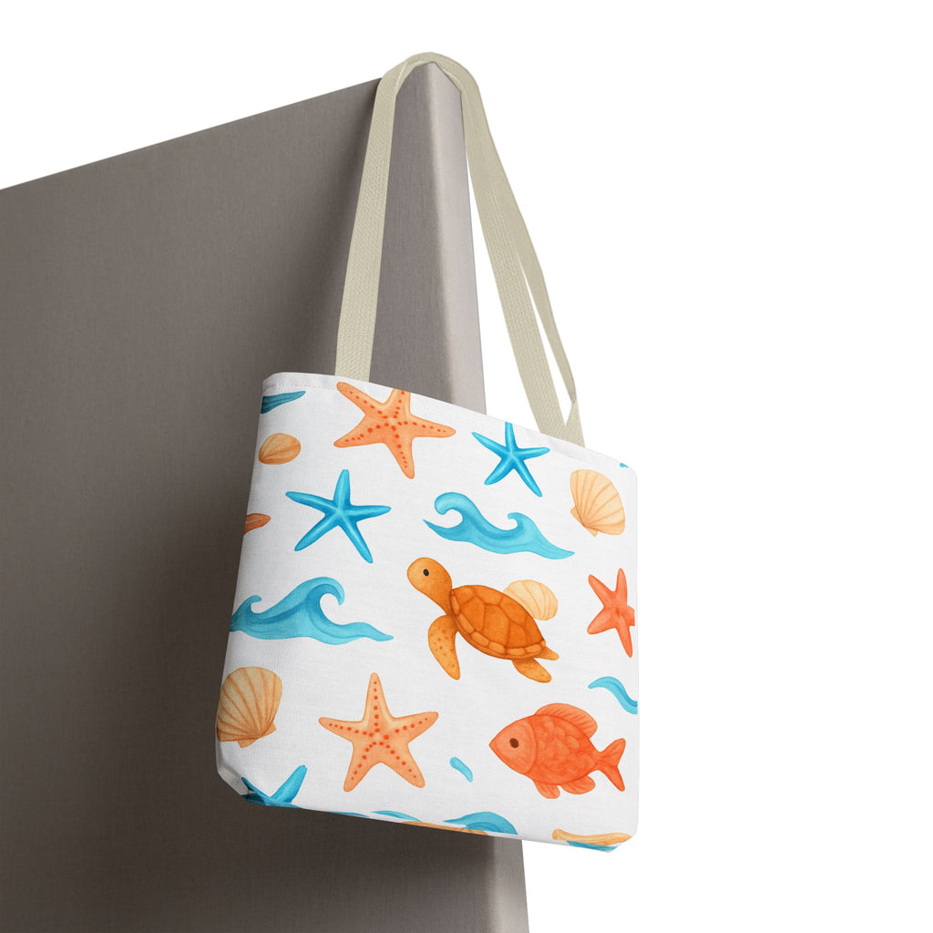 Ocean-Themed Tote Bag - Cute Beach Bag, Summer Accessories, Gift for Ocean Lovers, Lightweight Carryall, Summer Shopping Bag
