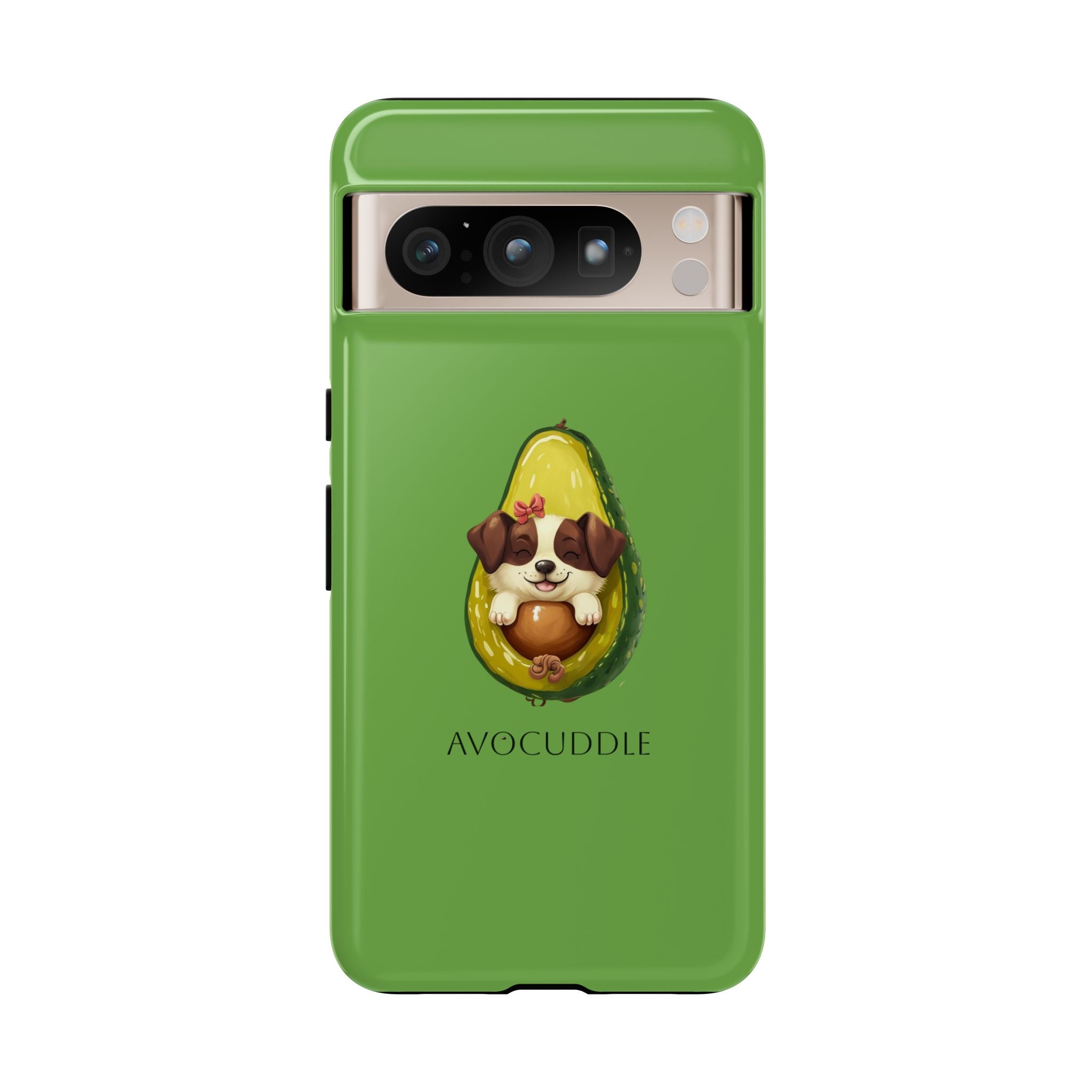 Cute Avocado Dog Phone Case - Pet Lover Gift, Animal Phone Cover, Quirky Accessory, Dog Mom Present, Custom Phone Case