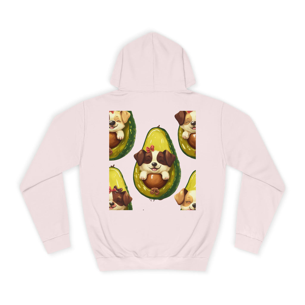 Adorable Puppy Avocado Unisex Hoodie - Cute, Cozy Sweater for Dog Lovers, Gift for Pet Owners, Birthday, Casual Wear, Trendy Apparel