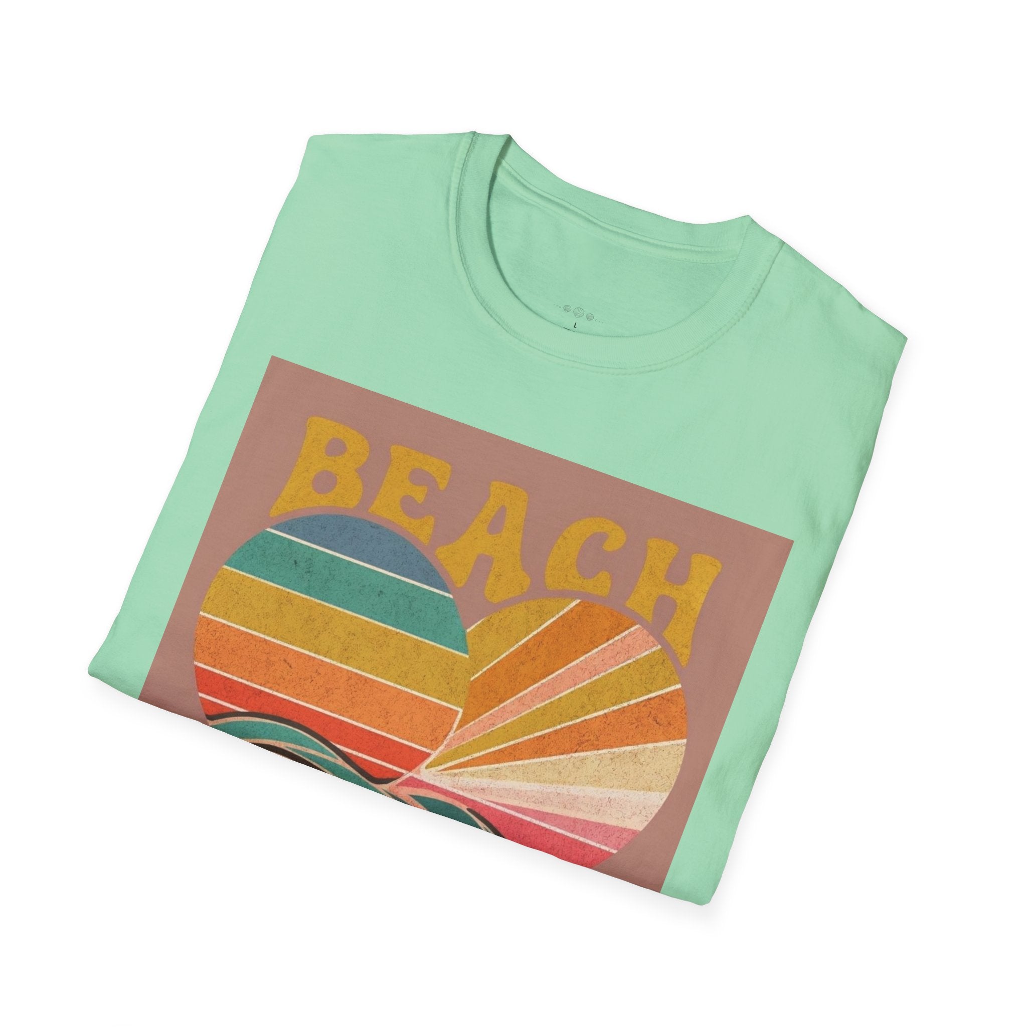 Beach Vibes T-Shirt, Summer Beach Shirt, Cute Beachwear, Vacation Tee, Ocean Lover Gift, Turtle Graphic Tee