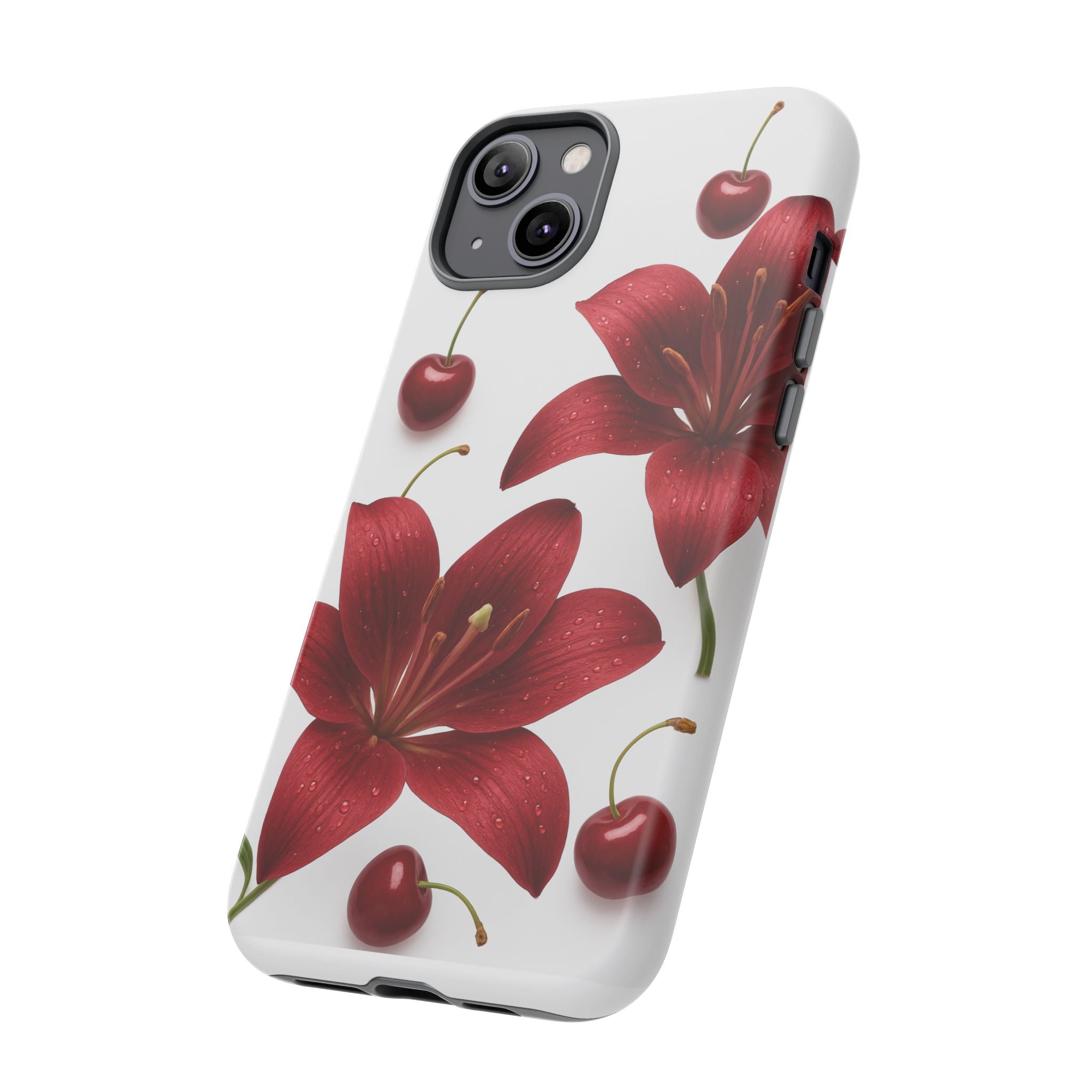 Floral Tough Phone Case, Beautiful Floral Design, Gift for Her, Risk Resistant Cover, Trendy Smartphone Accessory