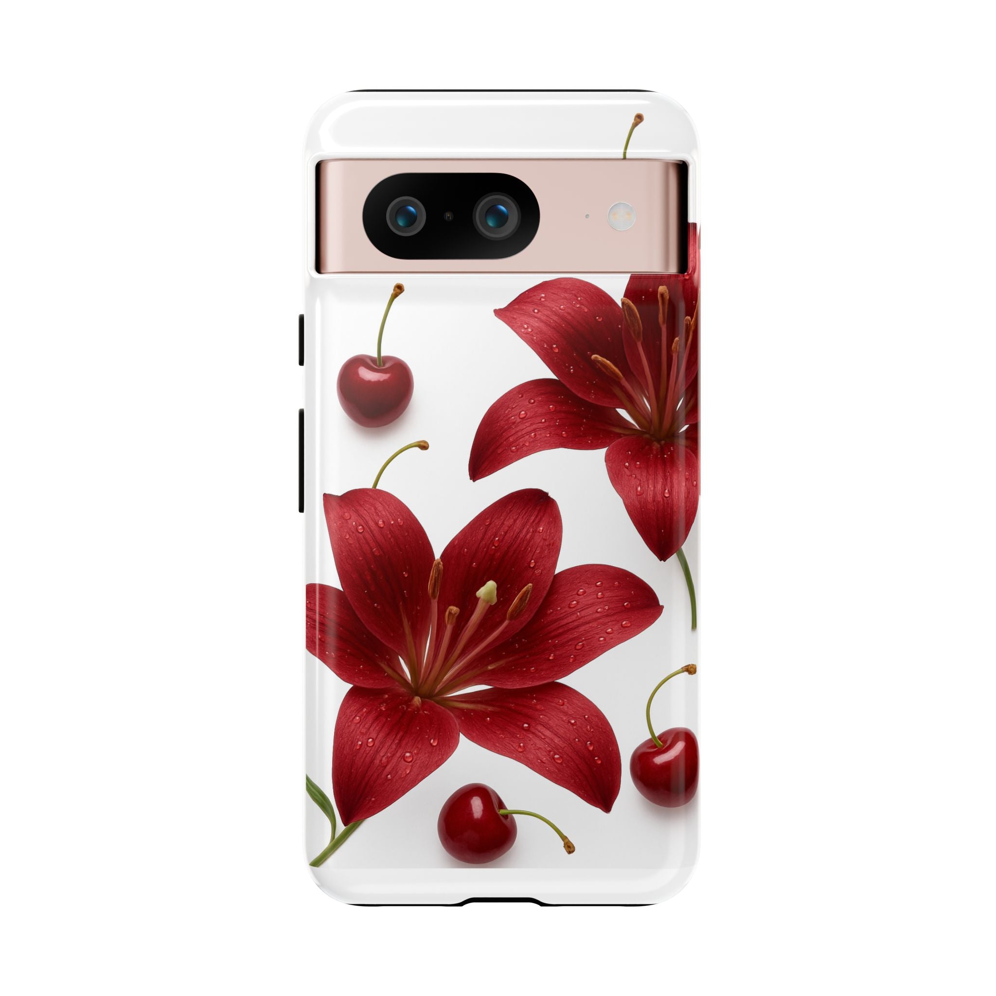 Floral Tough Phone Case, Beautiful Floral Design, Gift for Her, Risk Resistant Cover, Trendy Smartphone Accessory