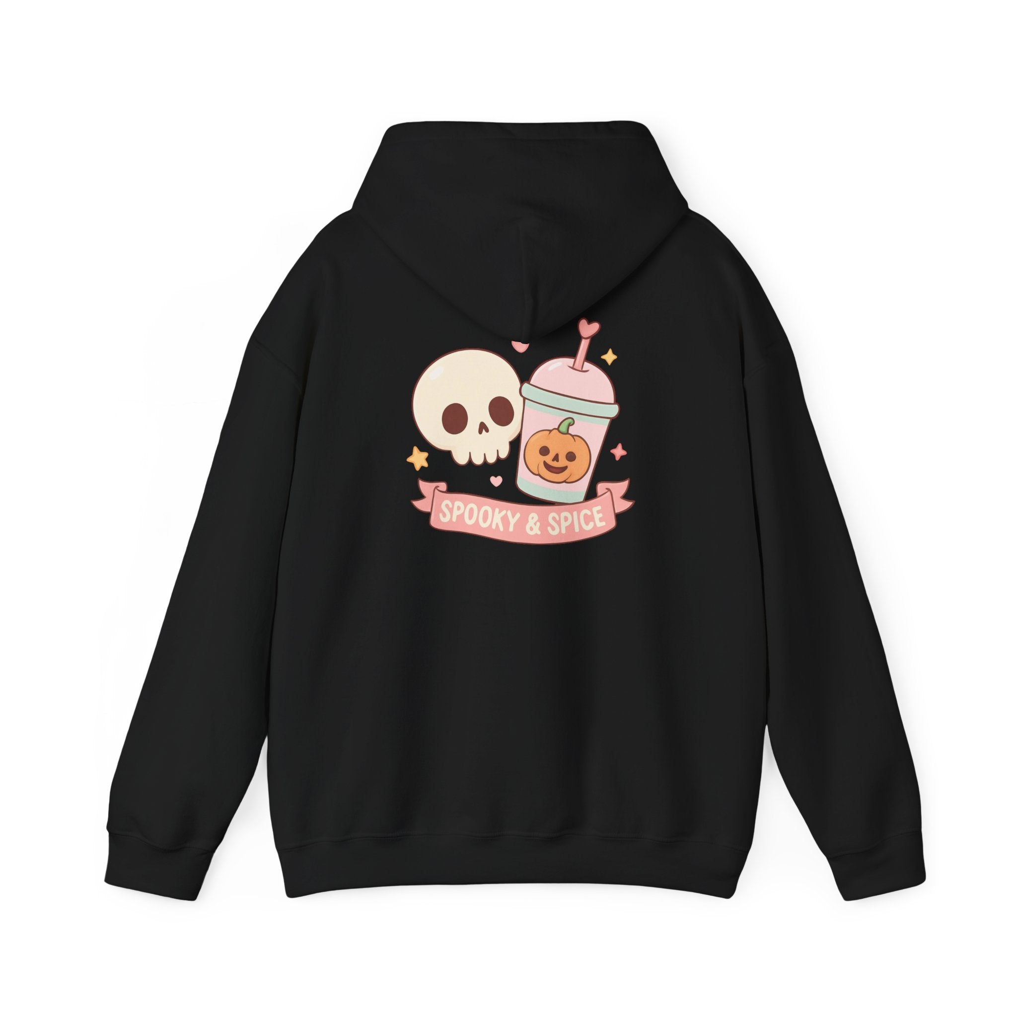 Spooky & Spice Hooded Sweatshirt, Halloween Sweater, Cozy Gift for Fall, Unisex Hoodie, Cute Autumn Fashion