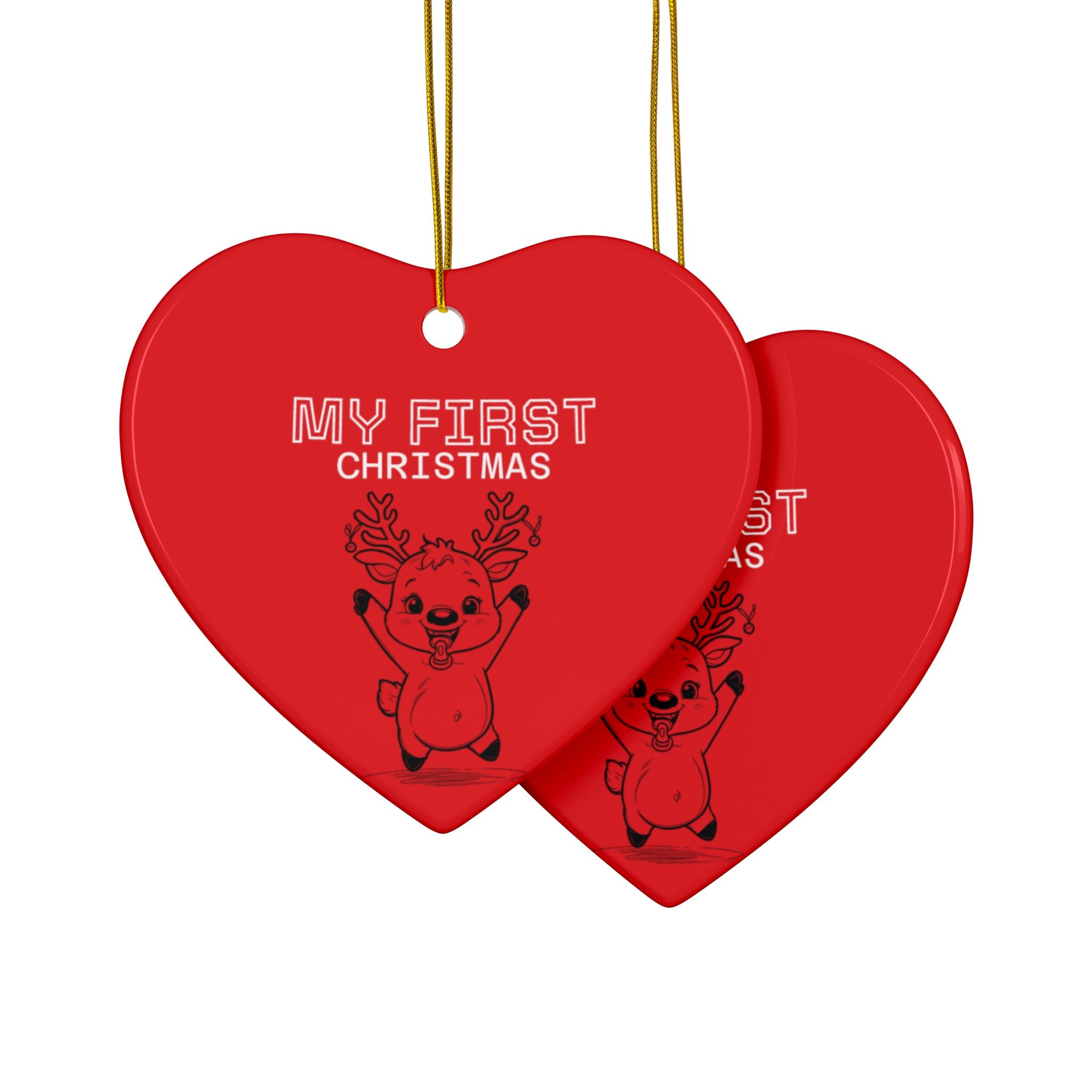 Ceramic Ornaments - Baby's First Christmas Set