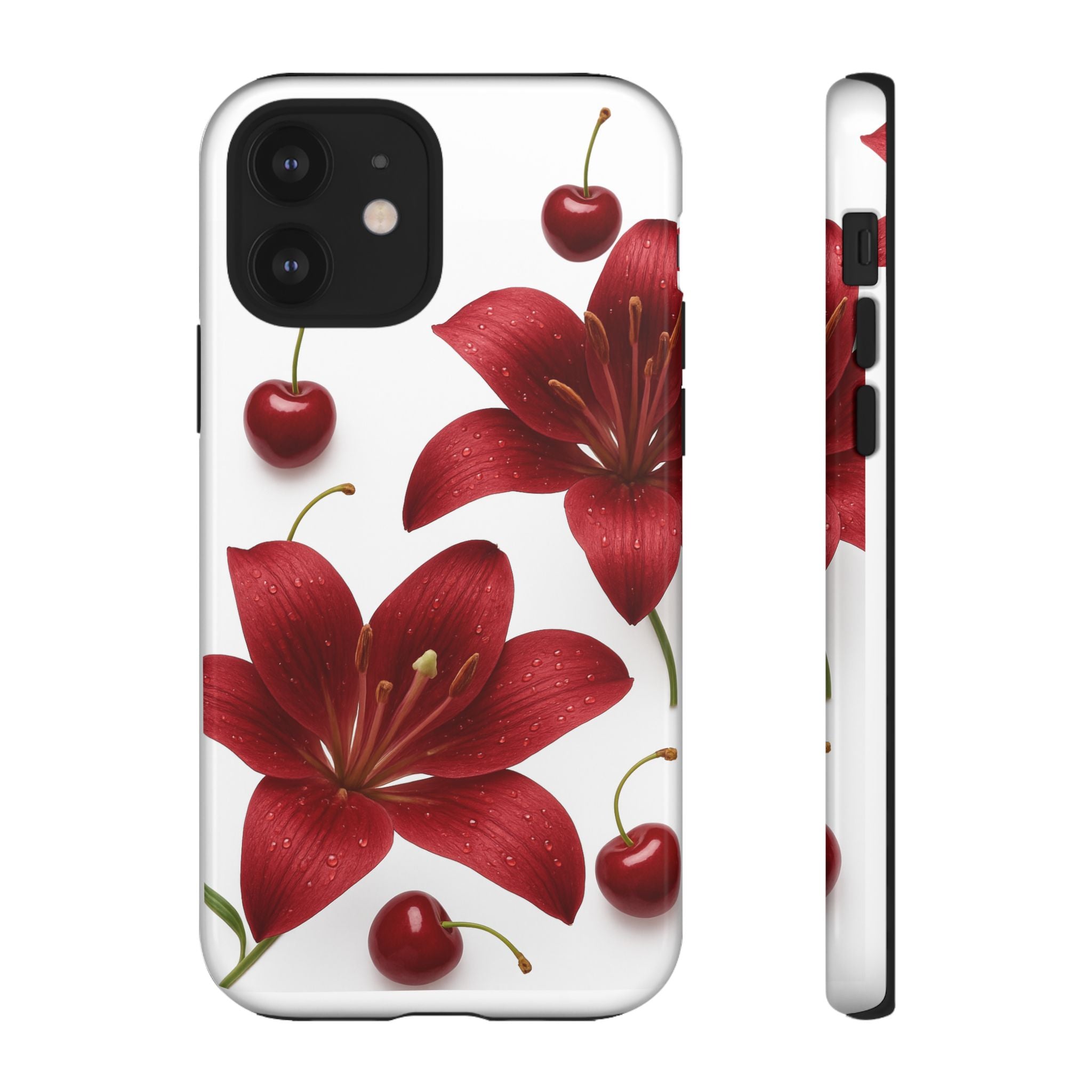Floral Tough Phone Case, Beautiful Floral Design, Gift for Her, Risk Resistant Cover, Trendy Smartphone Accessory