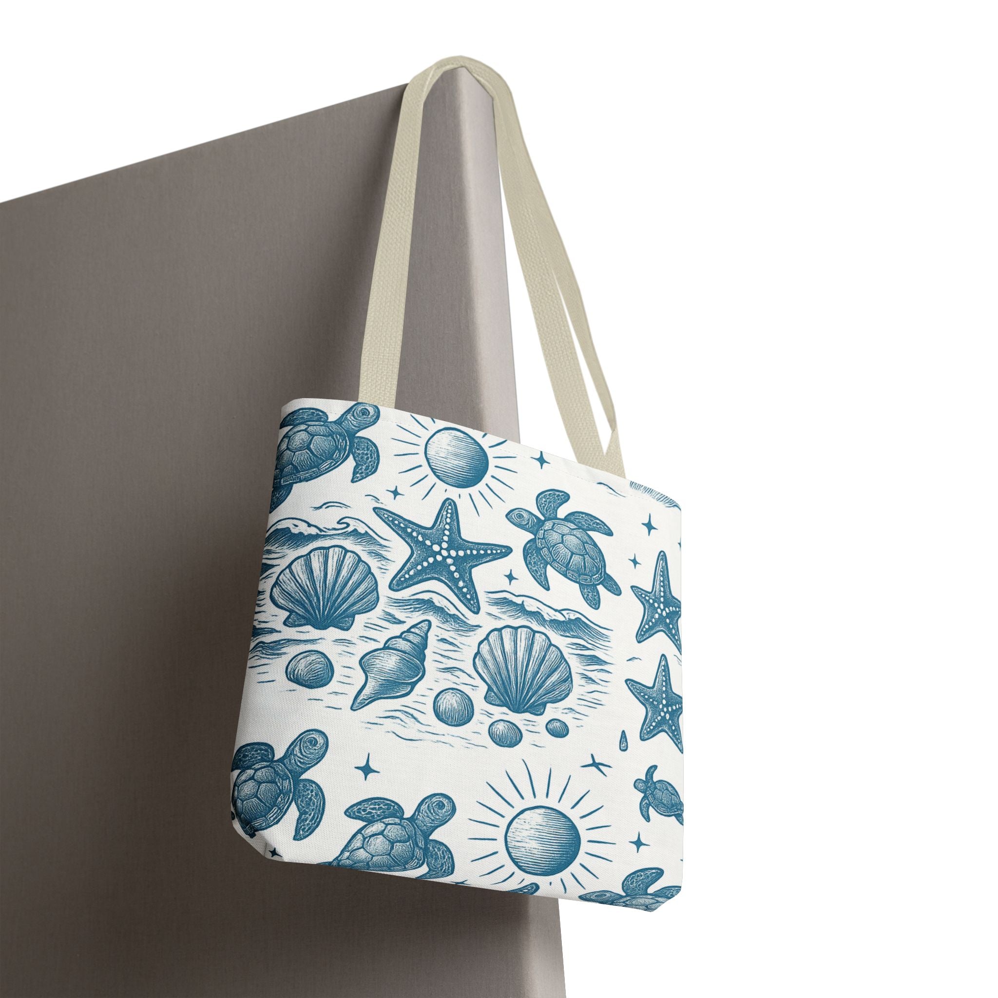 Ocean-Inspired Tote Bag, Beach Bag, Reusable Shopping Tote, Gifts for Ocean Lovers, Summer Accessory, Eco-Friendly Fashion