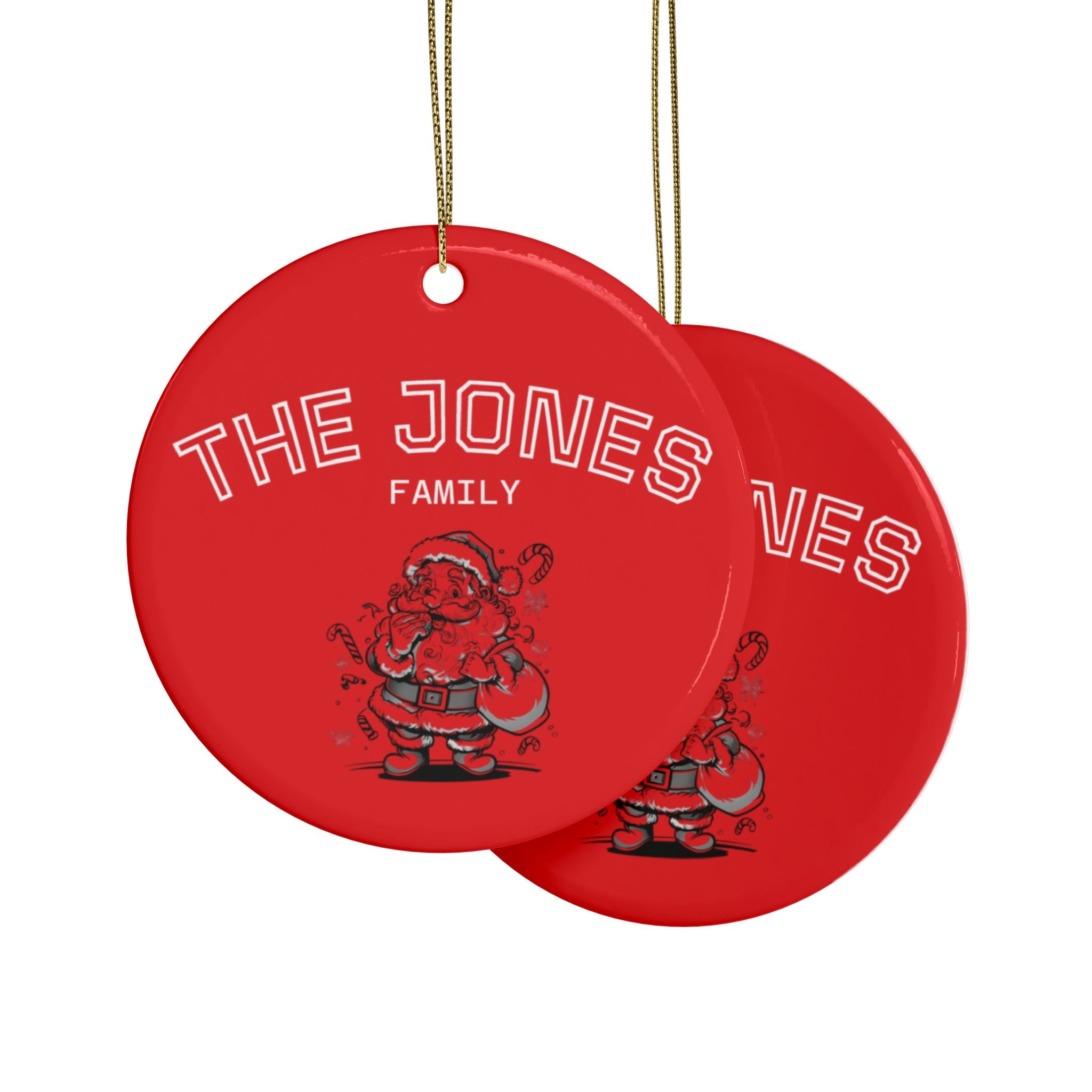 Personalized Heart-Shaped Ceramic Ornaments Set for Christmas and Holidays and In Loving Memory/Always In My Heart