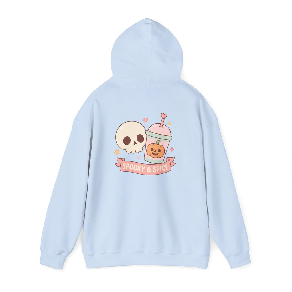 Spooky & Spice Hooded Sweatshirt, Halloween Sweater, Cozy Gift for Fall, Unisex Hoodie, Cute Autumn Fashion