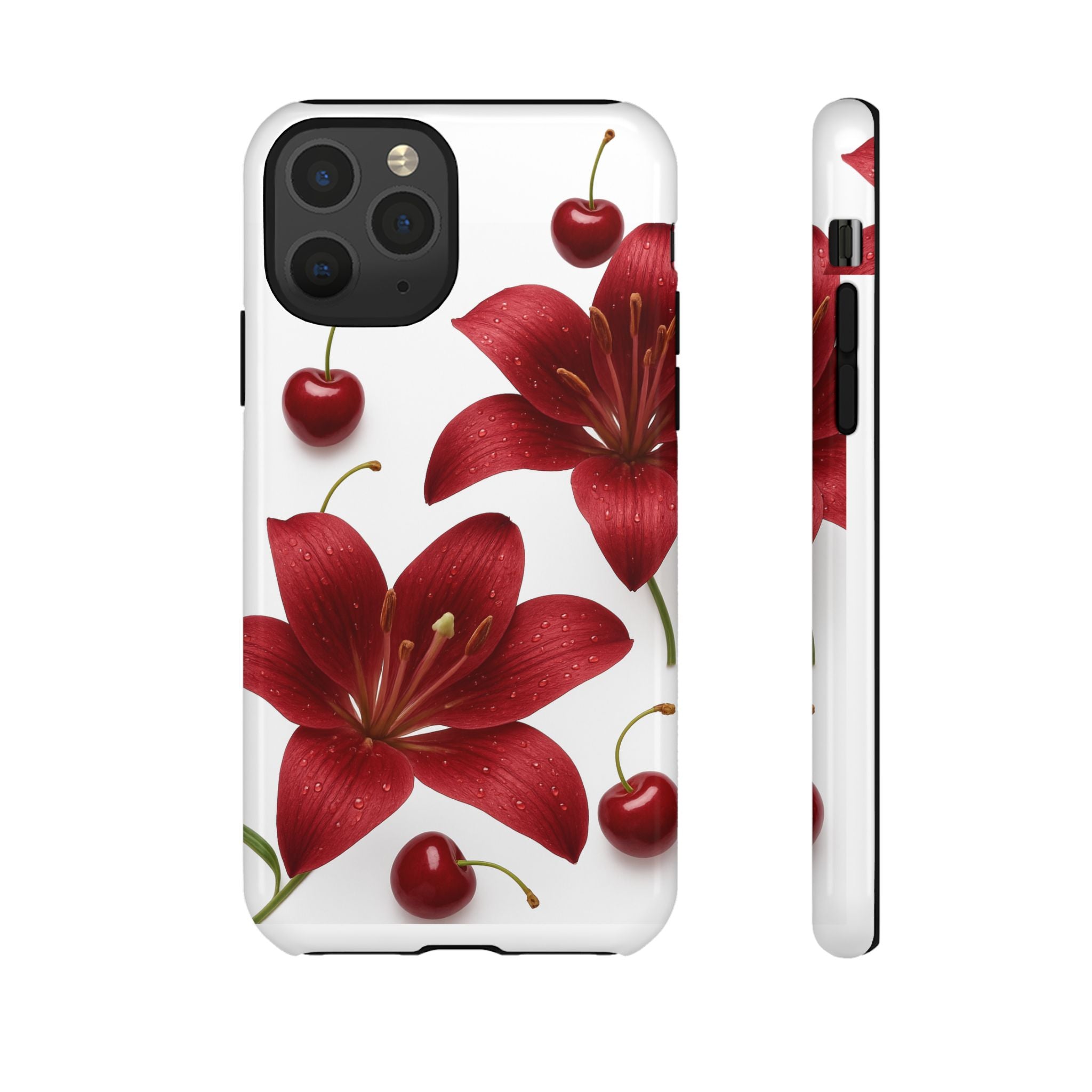 Floral Tough Phone Case, Beautiful Floral Design, Gift for Her, Risk Resistant Cover, Trendy Smartphone Accessory