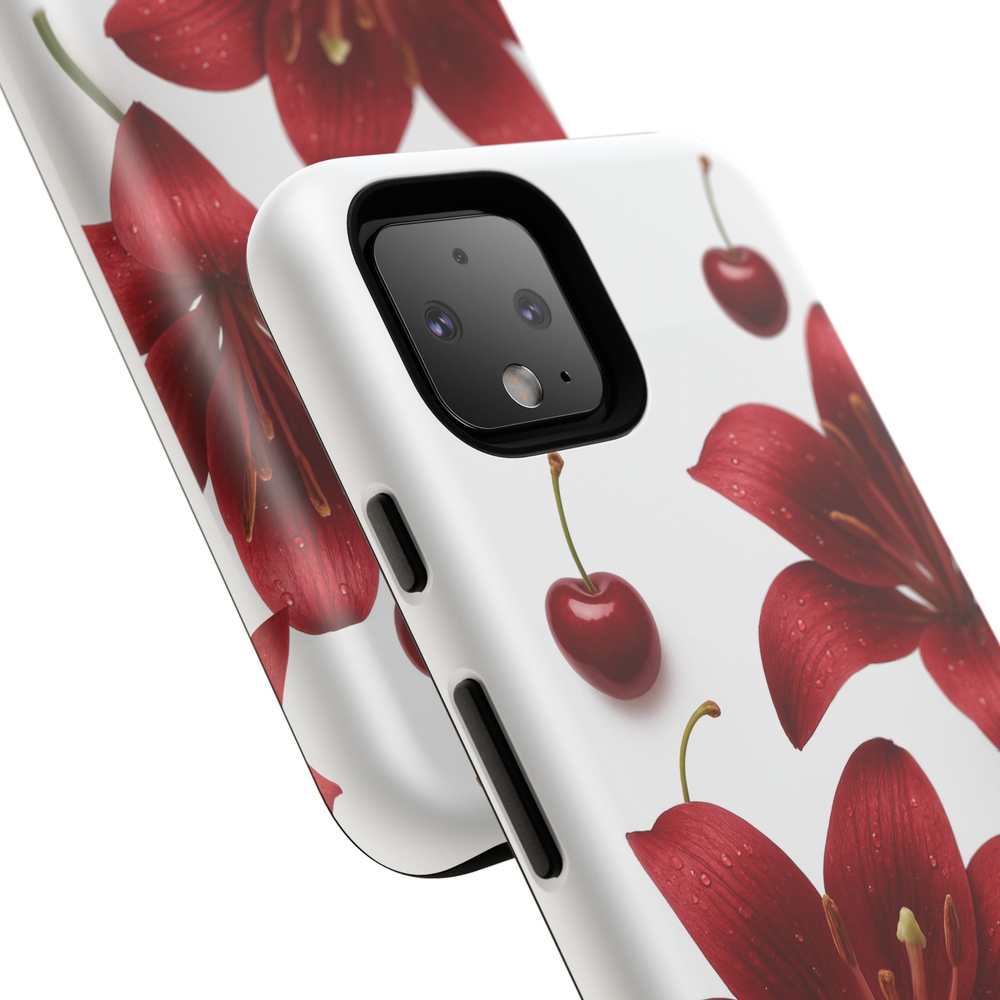 Floral Tough Phone Case, Beautiful Floral Design, Gift for Her, Risk Resistant Cover, Trendy Smartphone Accessory
