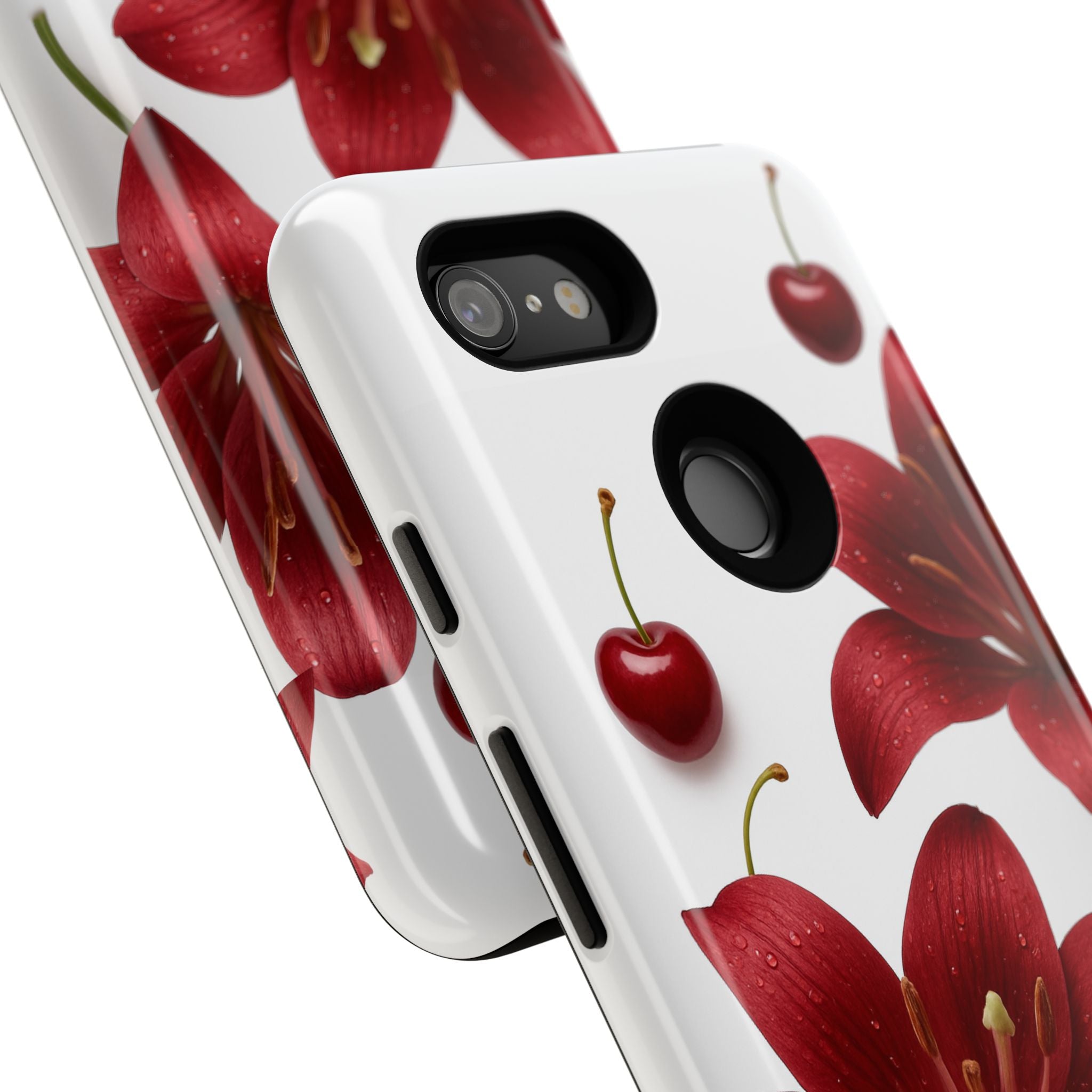 Floral Tough Phone Case, Beautiful Floral Design, Gift for Her, Risk Resistant Cover, Trendy Smartphone Accessory