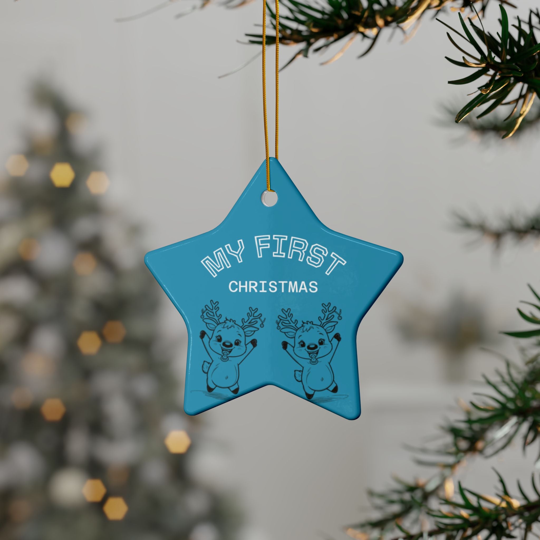 Ceramic Ornaments - Baby's First Christmas Set
