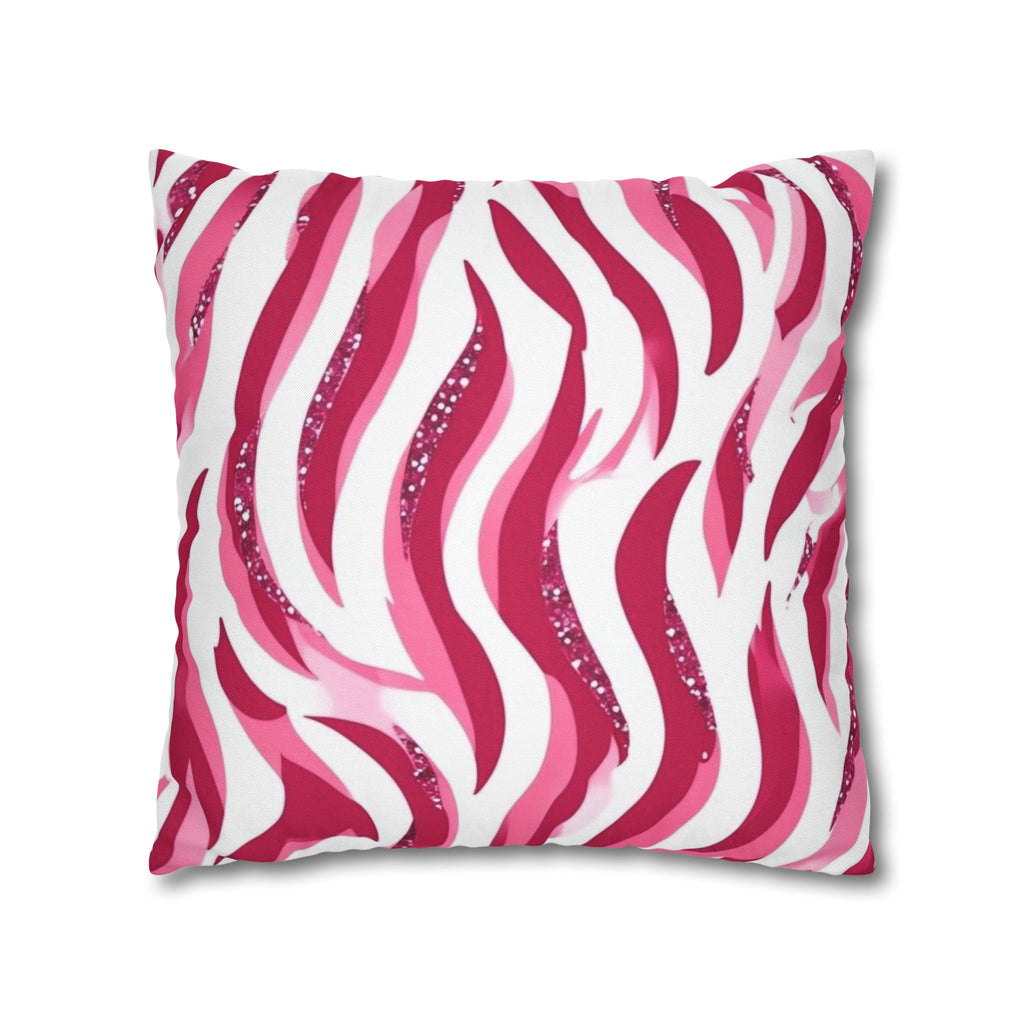 Vibrant Zebra Print Pillowcase, Home Decor, Couch Accent, Gift for Her, Animal Print Decor