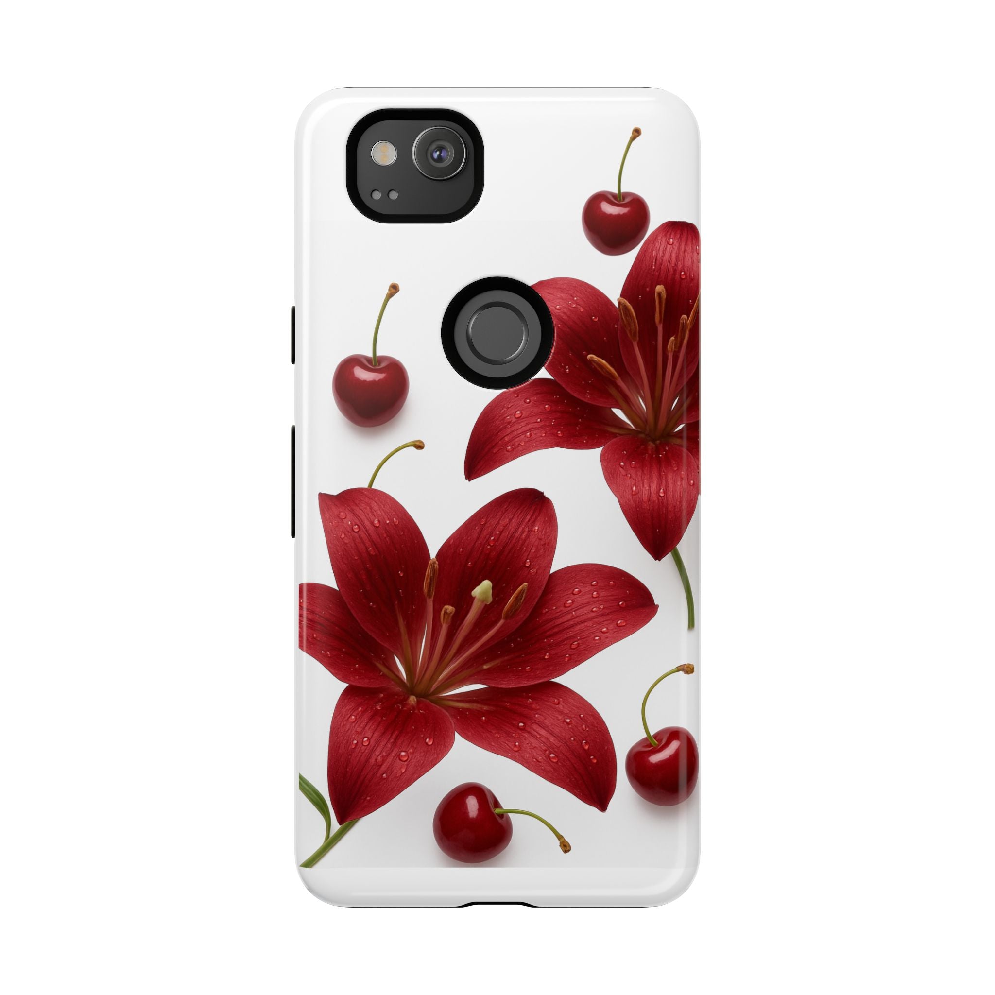 Floral Tough Phone Case, Beautiful Floral Design, Gift for Her, Risk Resistant Cover, Trendy Smartphone Accessory