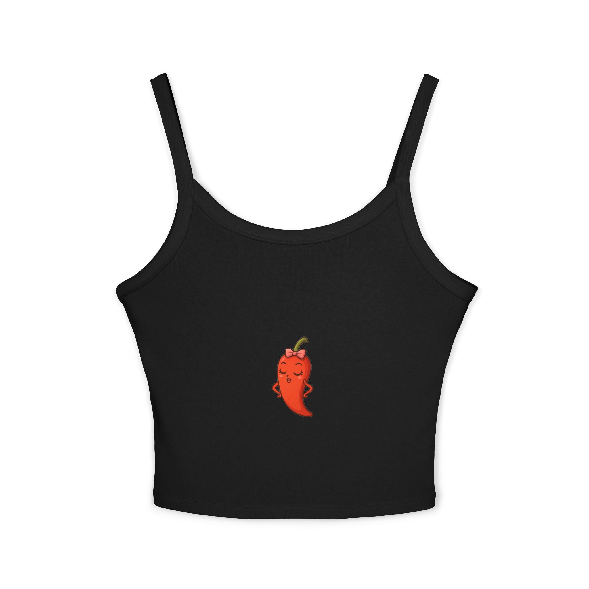 Cute Chili Pepper Women's Tank Top, Summer Fashion, Gift for Her, Casual Outfit, Trendy Sleeveless Top, Spaghetti Strap Shirt