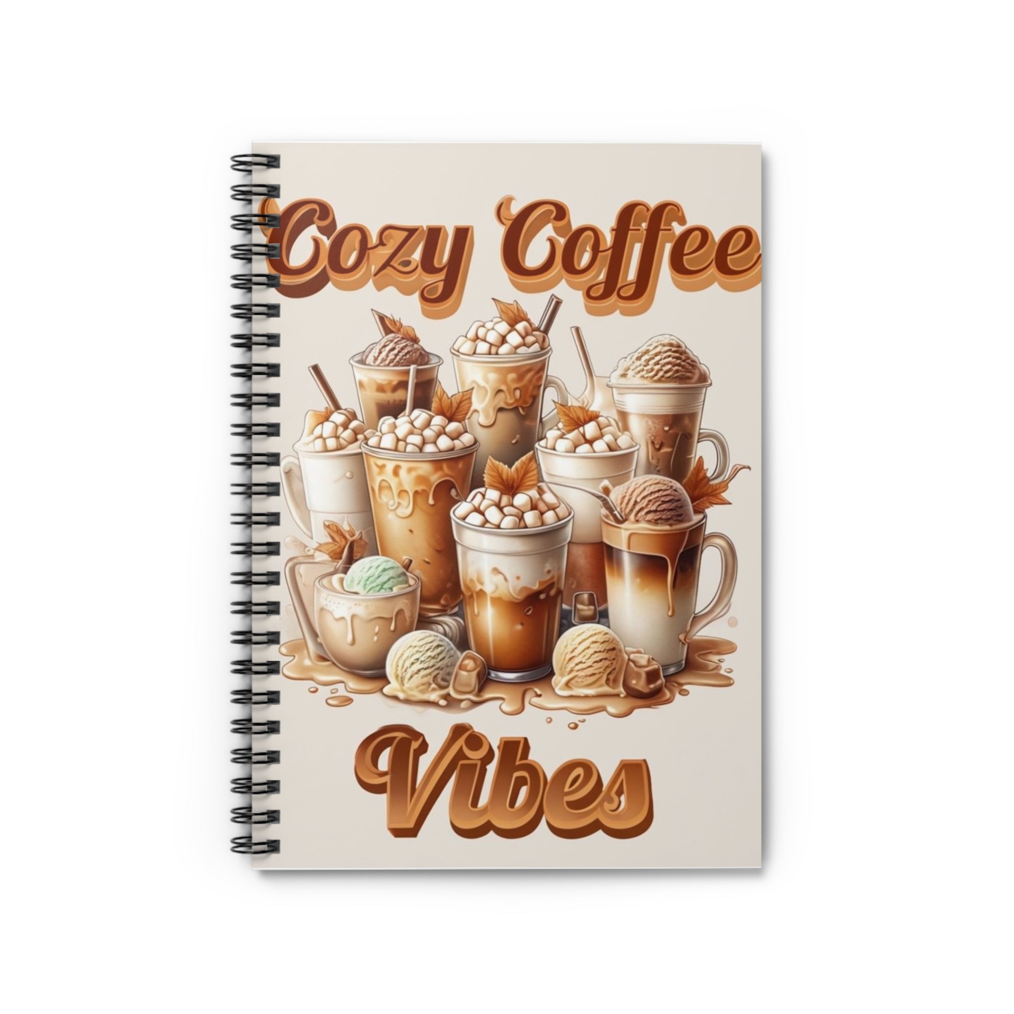 Cozy Coffee Vibes Notebook - Perfect for Journaling, Gifts, Study, Home Decor, Coffee Lovers