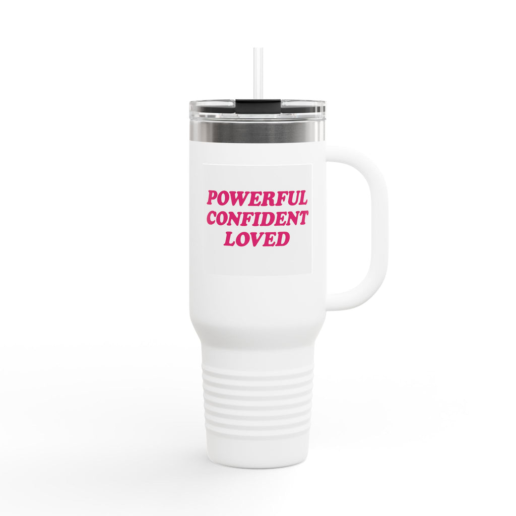 Empowering Insulated Travel Mug, 40oz - Perfect Gift for Motivational Moments, Road Trips, Work, and Home