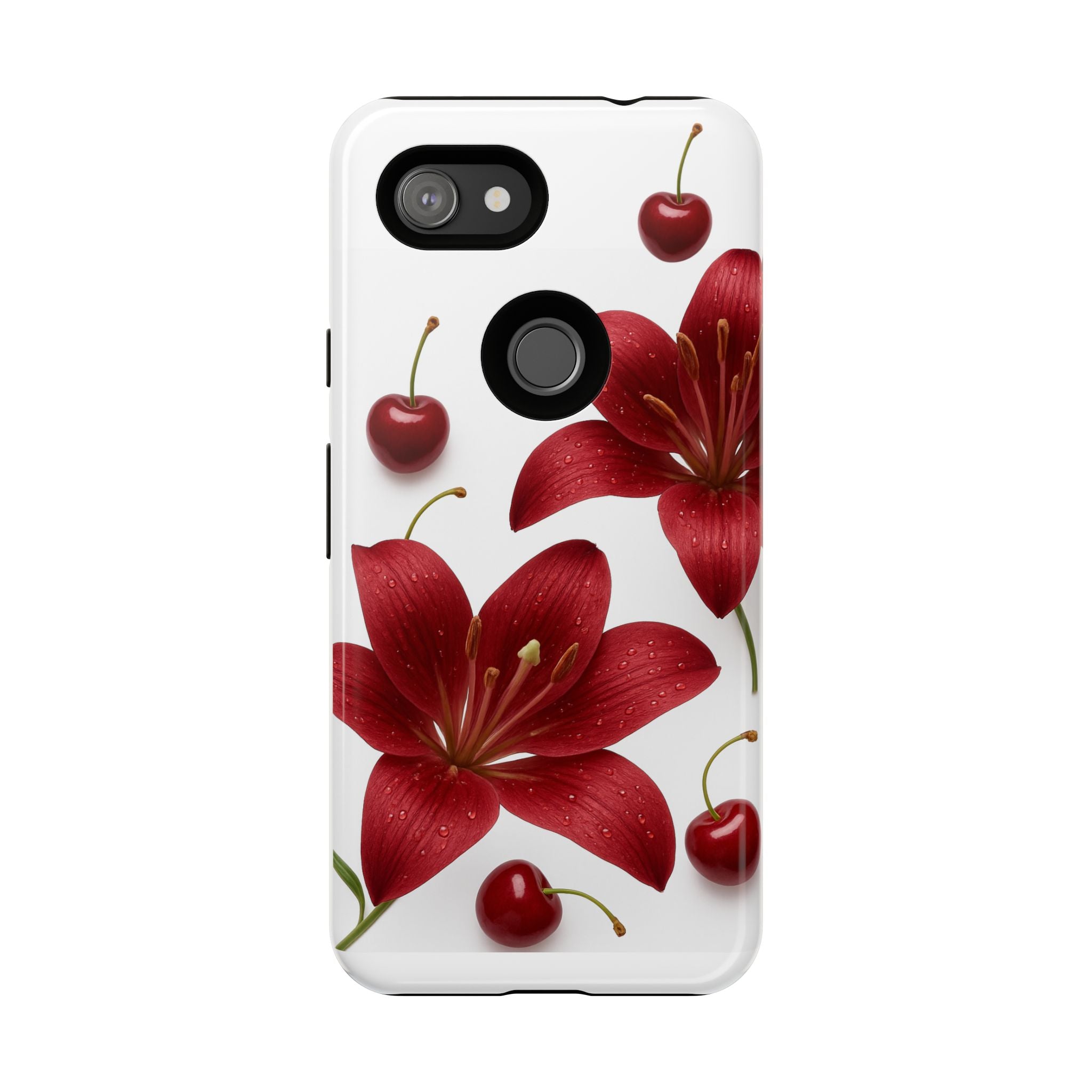 Floral Tough Phone Case, Beautiful Floral Design, Gift for Her, Risk Resistant Cover, Trendy Smartphone Accessory