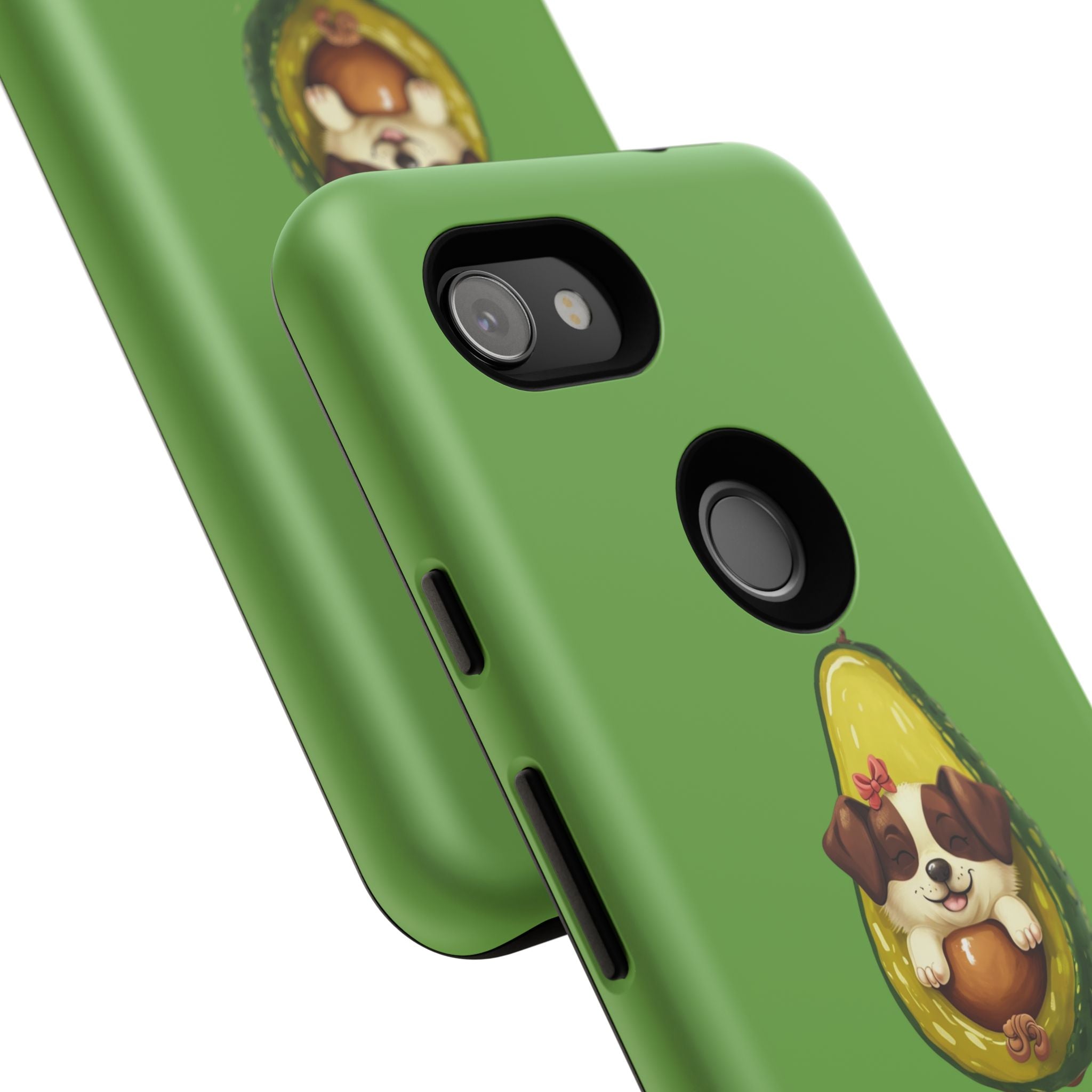 Cute Avocado Dog Phone Case - Pet Lover Gift, Animal Phone Cover, Quirky Accessory, Dog Mom Present, Custom Phone Case