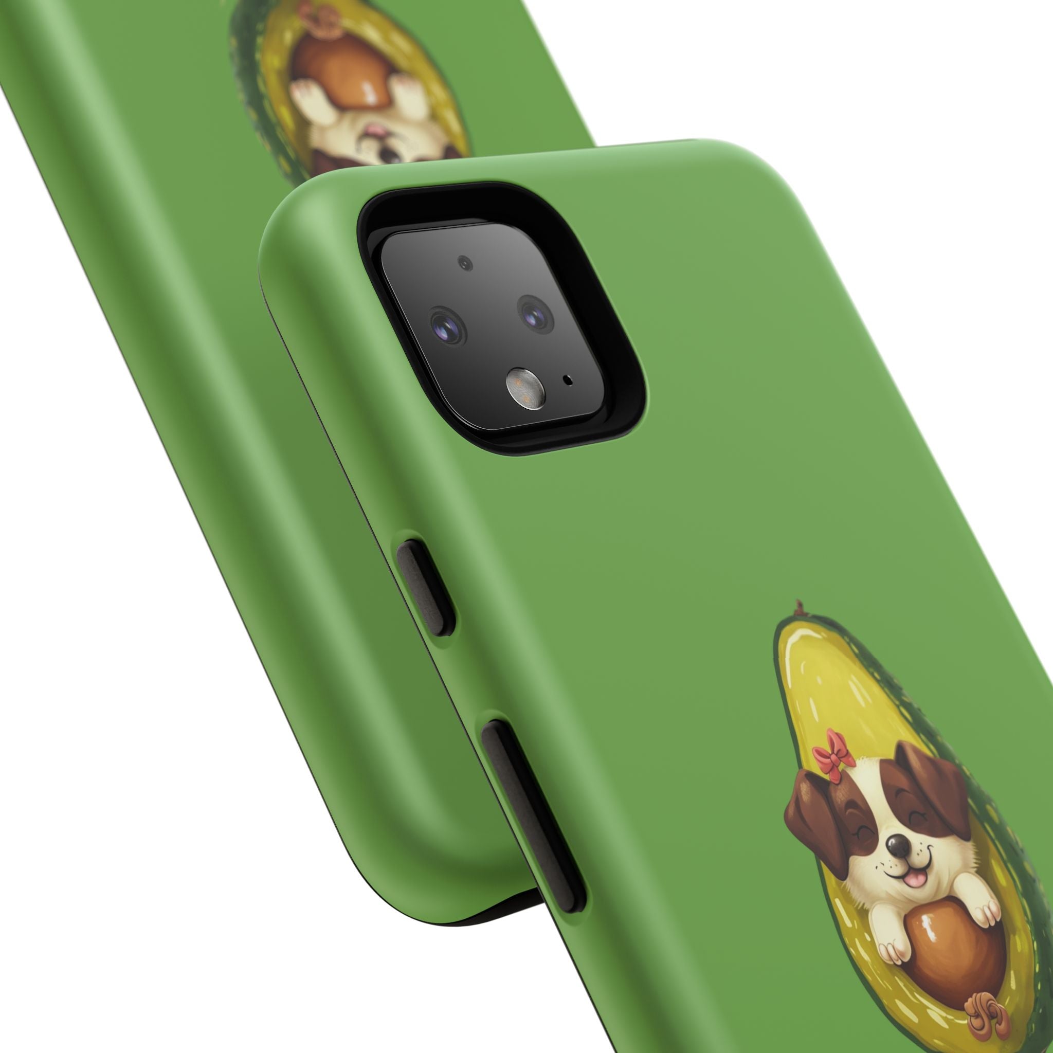 Cute Avocado Dog Phone Case - Pet Lover Gift, Animal Phone Cover, Quirky Accessory, Dog Mom Present, Custom Phone Case