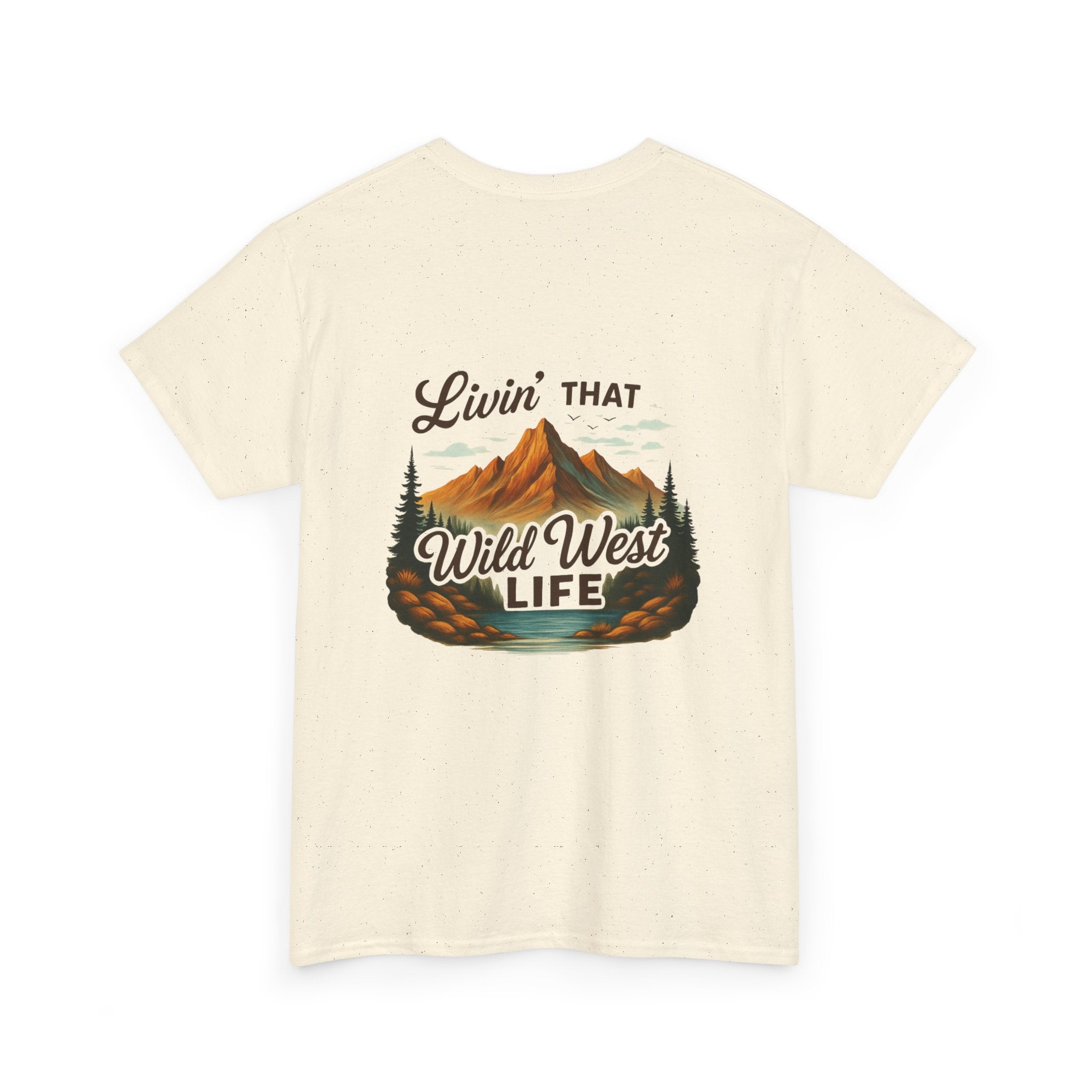 Camping Country Wild West Life Tee, Unisex Heavy Cotton T-Shirt, Adventure Shirt, Outdoor Apparel, Nature Lover Gift, Festival Wear