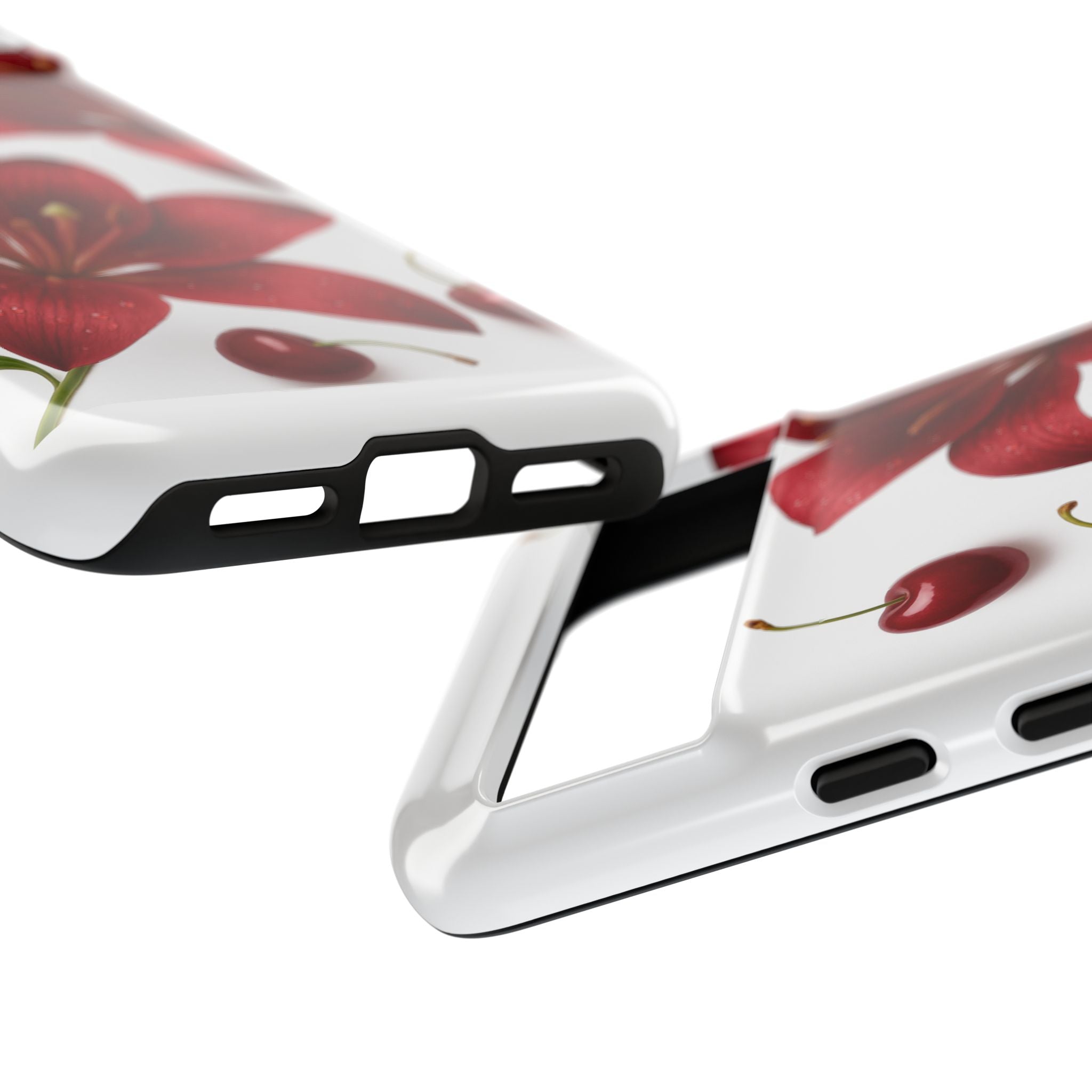 Floral Tough Phone Case, Beautiful Floral Design, Gift for Her, Risk Resistant Cover, Trendy Smartphone Accessory