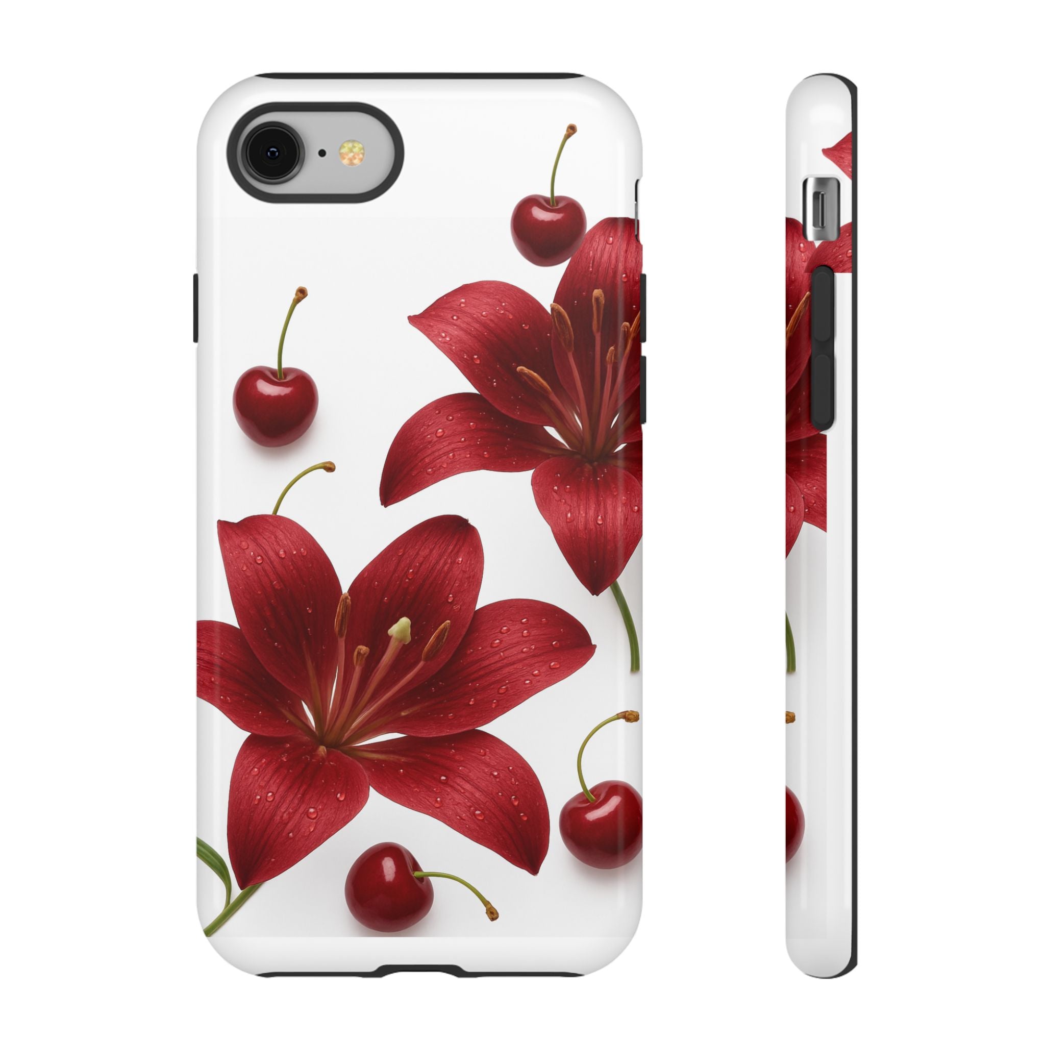 Floral Tough Phone Case, Beautiful Floral Design, Gift for Her, Risk Resistant Cover, Trendy Smartphone Accessory
