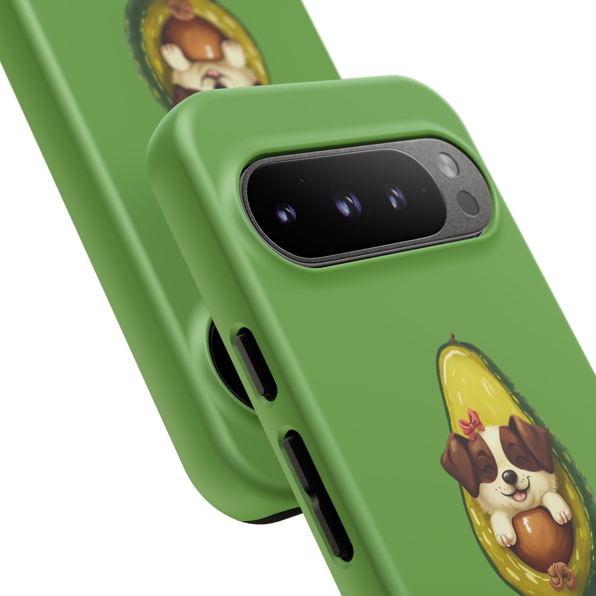 Cute Avocado Dog Phone Case - Pet Lover Gift, Animal Phone Cover, Quirky Accessory, Dog Mom Present, Custom Phone Case